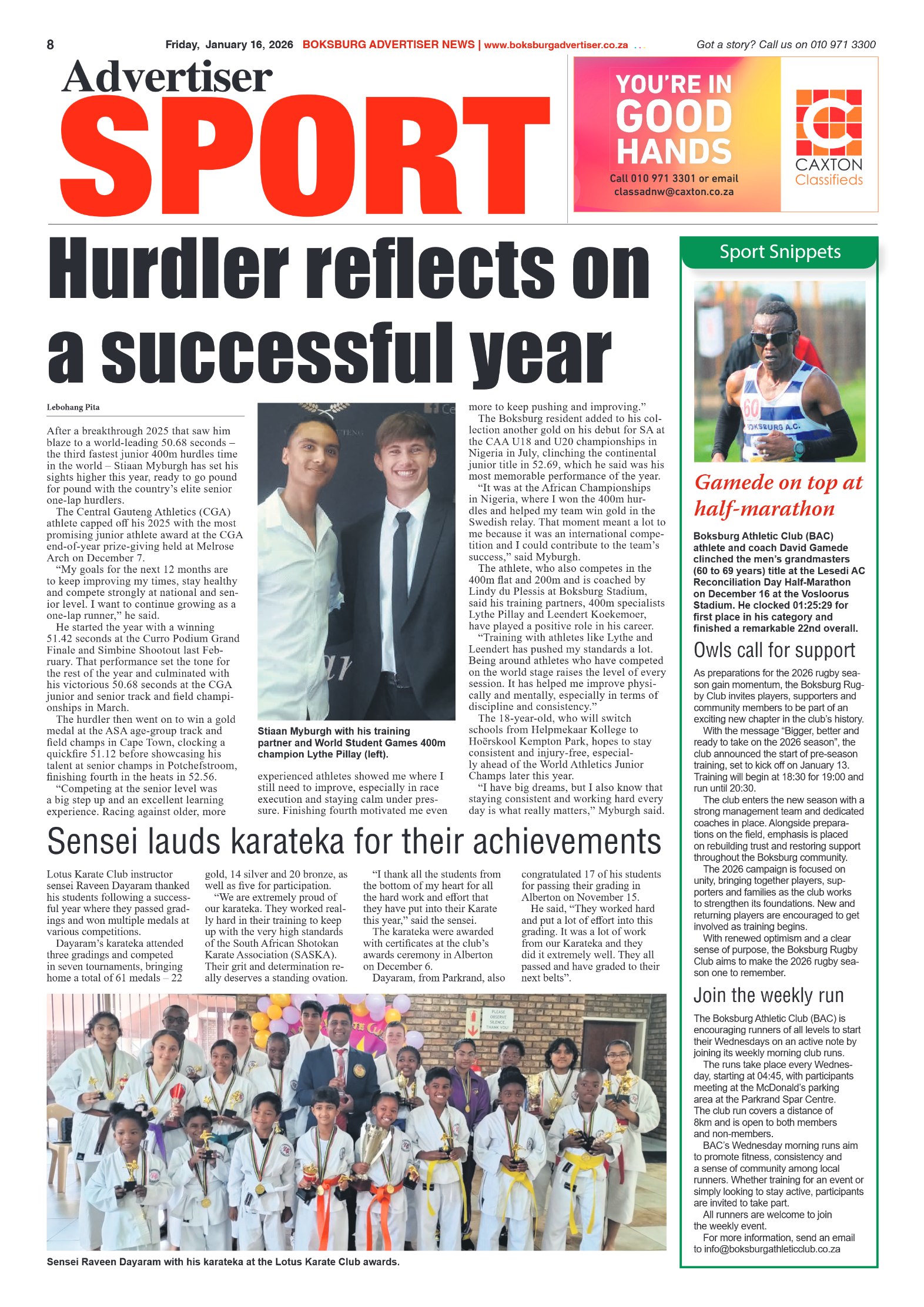 Boksburg Advertiser 16 January 2026 page 10