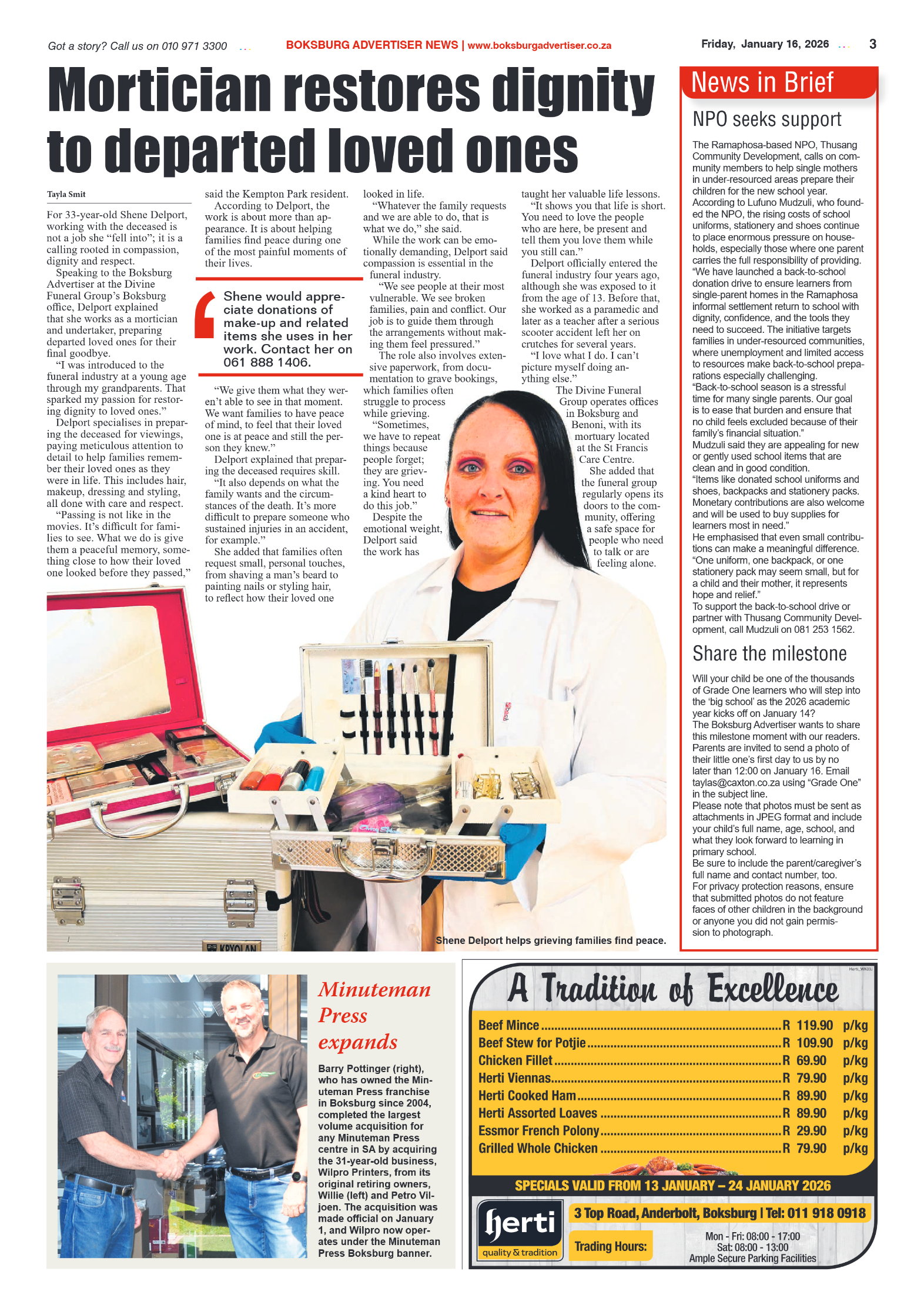 Boksburg Advertiser 16 January 2026 page 5