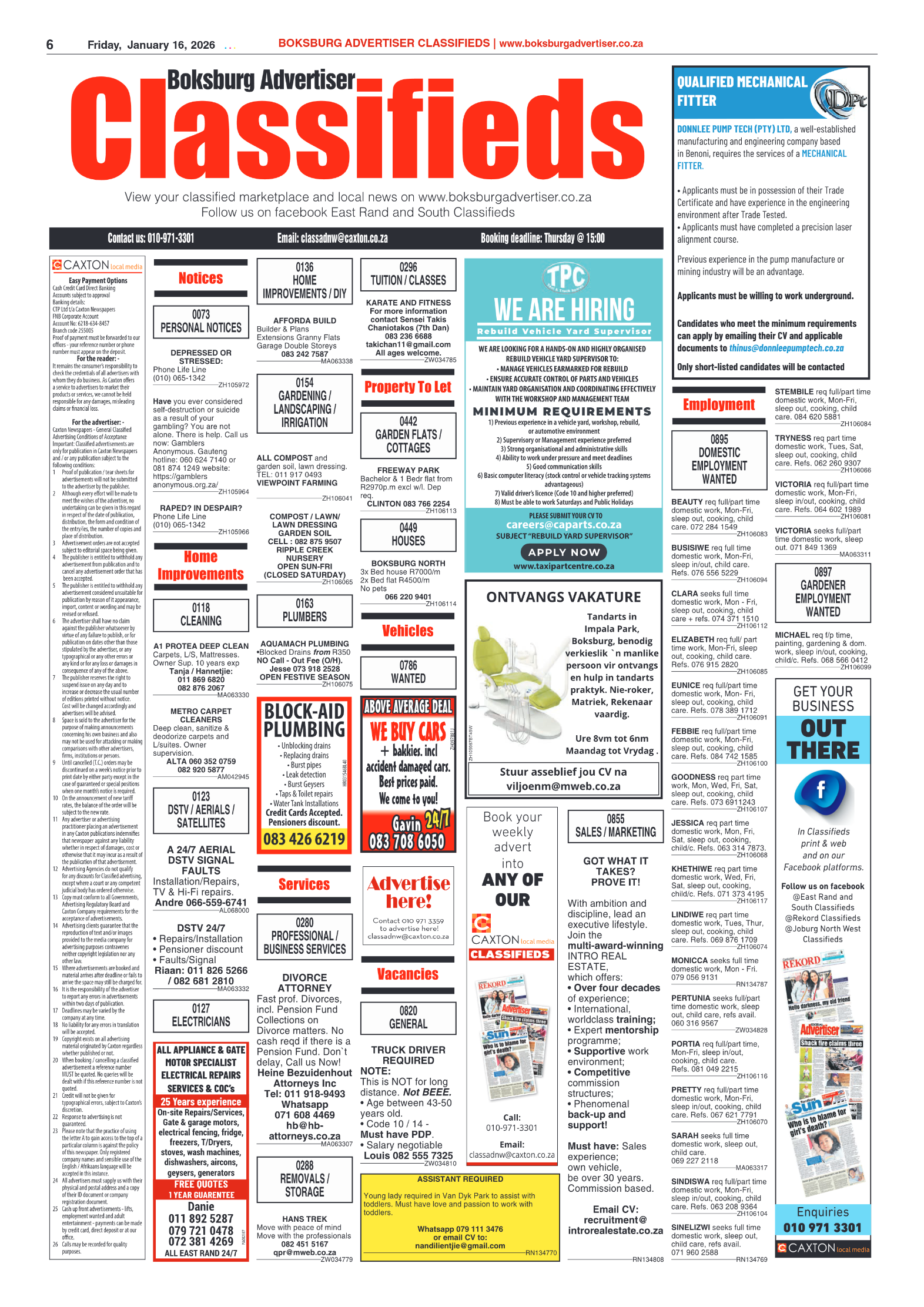 Boksburg Advertiser 16 January 2026 page 8