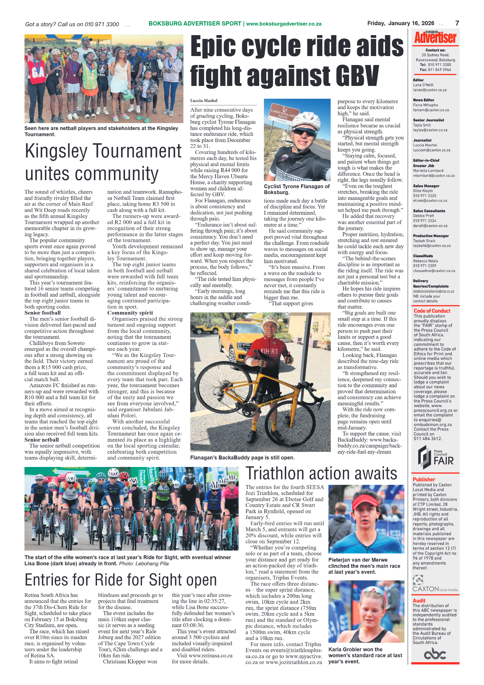 Boksburg Advertiser 16 January 2026 page 9