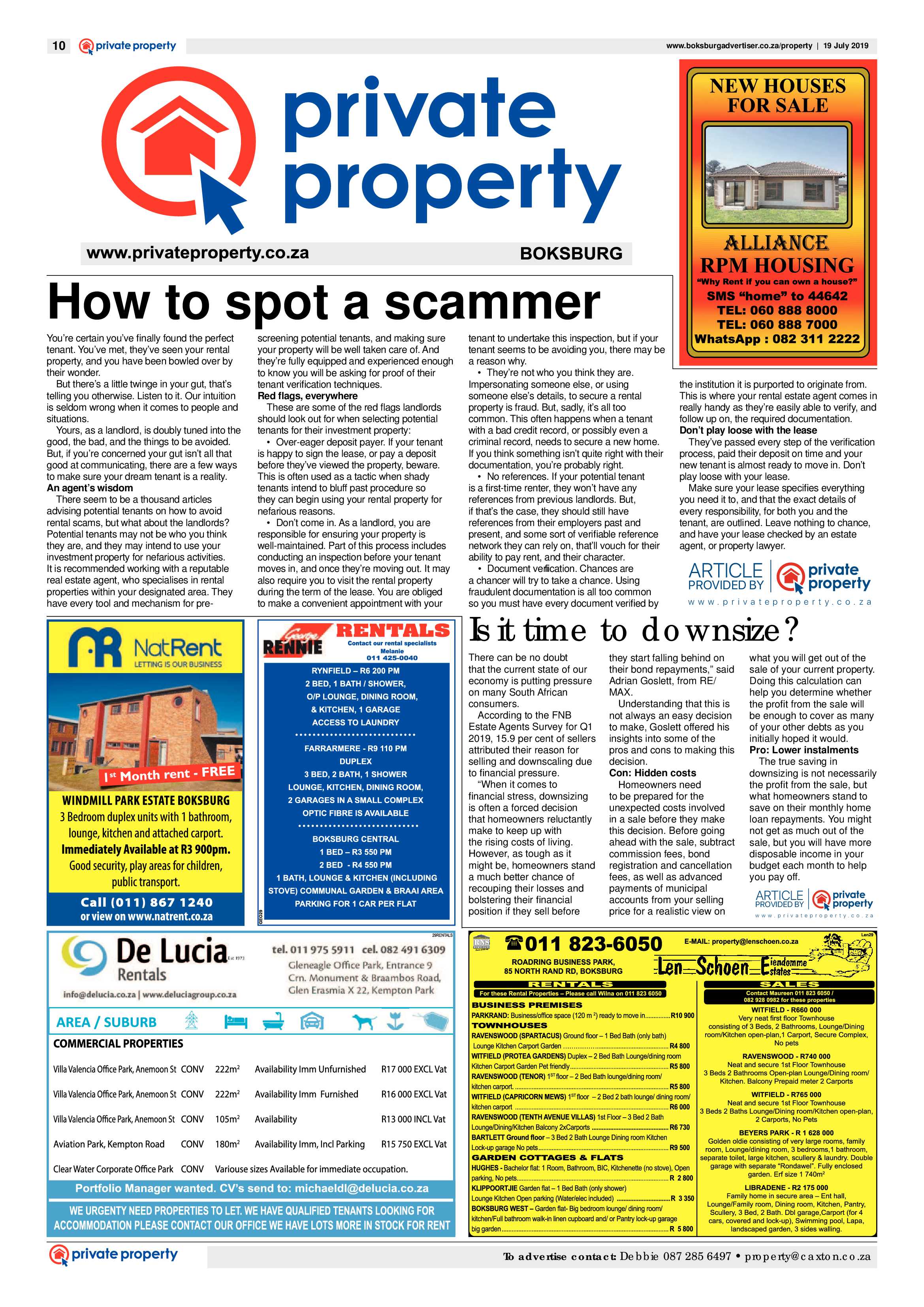 Boksburg Advertiser 16 July 2019 page 10