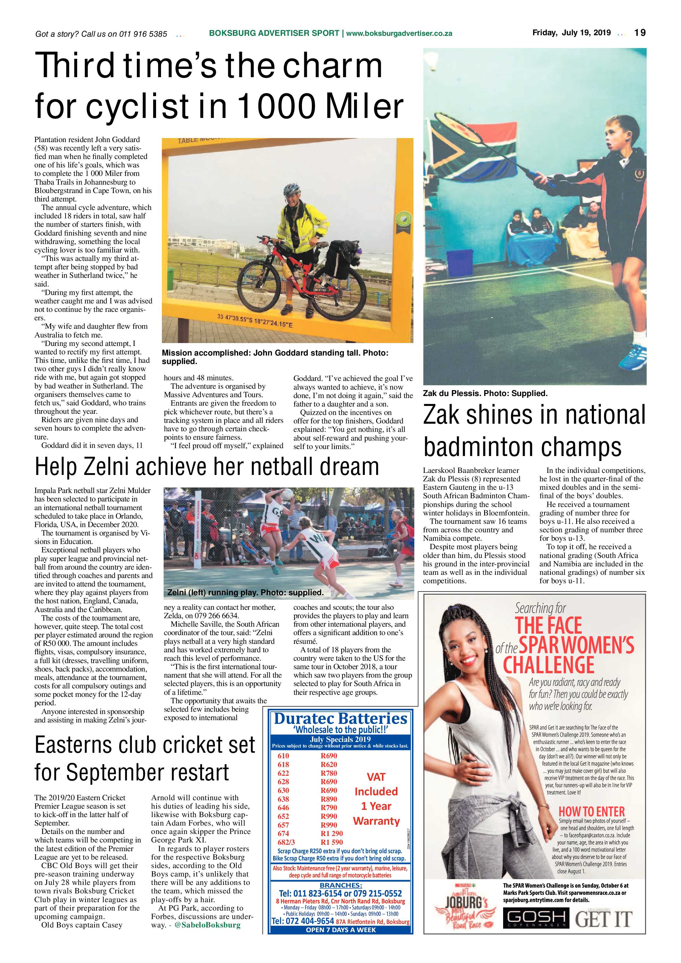 Boksburg Advertiser 16 July 2019 page 19