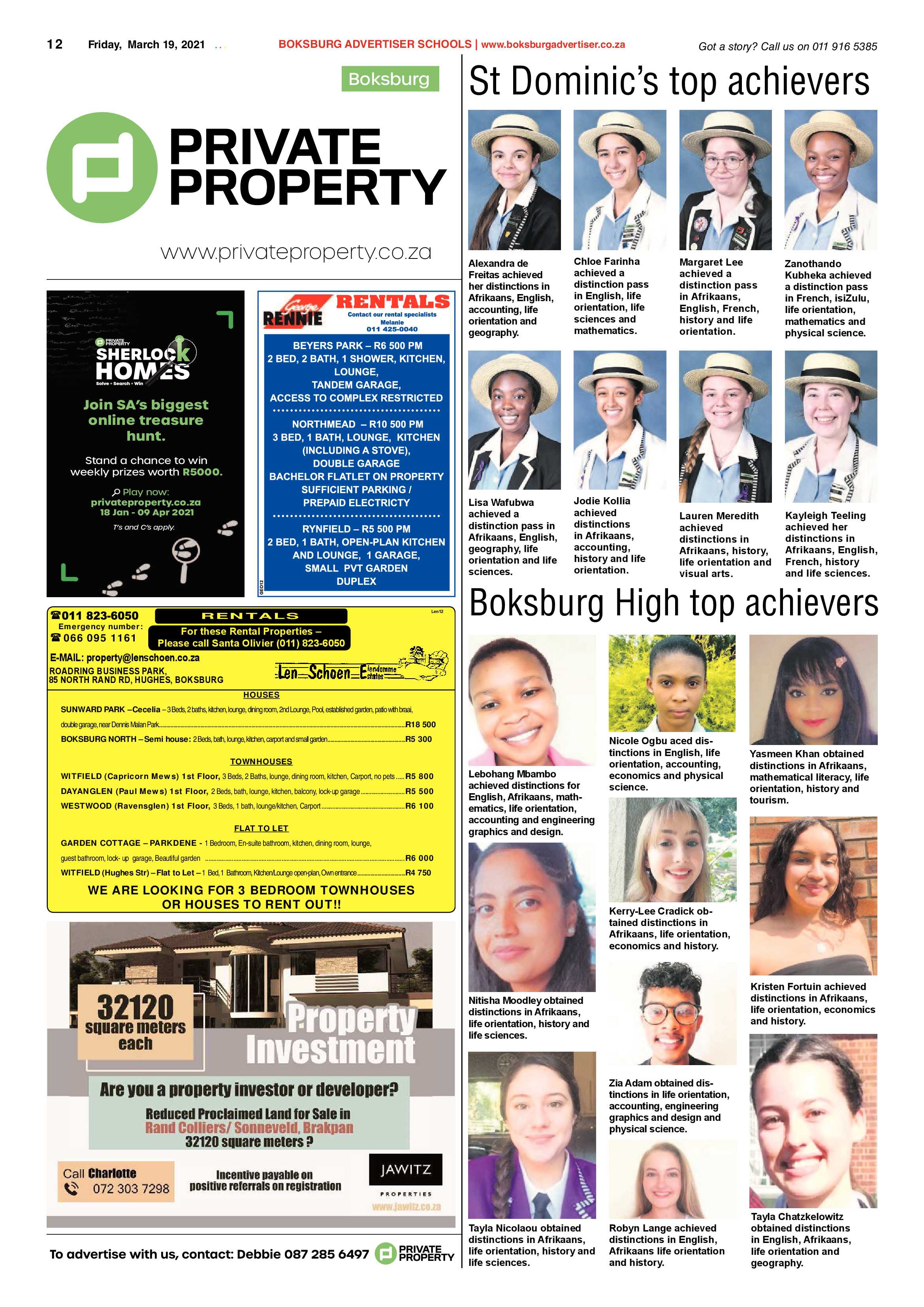Boksburg Advertiser 16 March 2021 page 12
