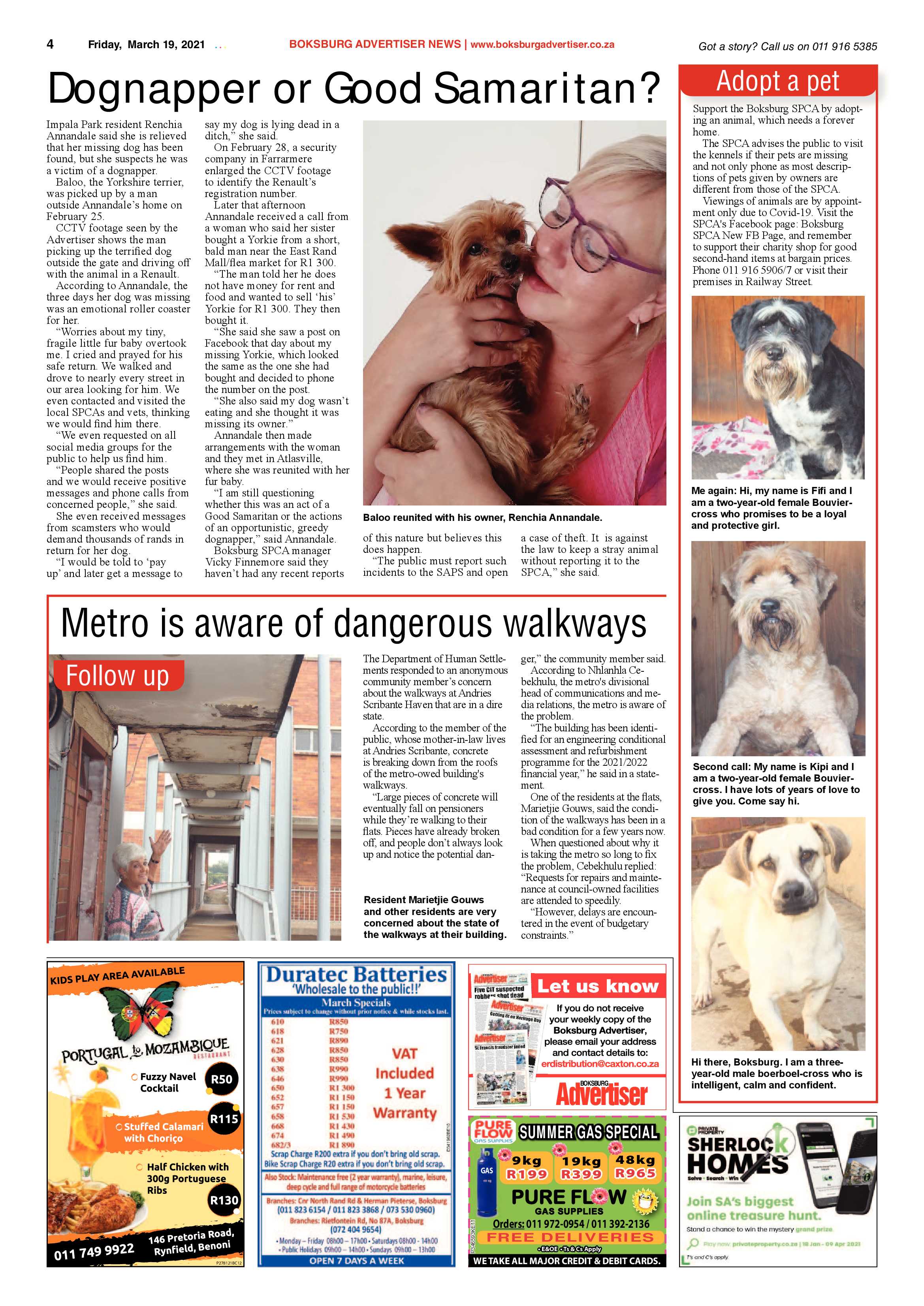 Boksburg Advertiser 16 March 2021 page 4