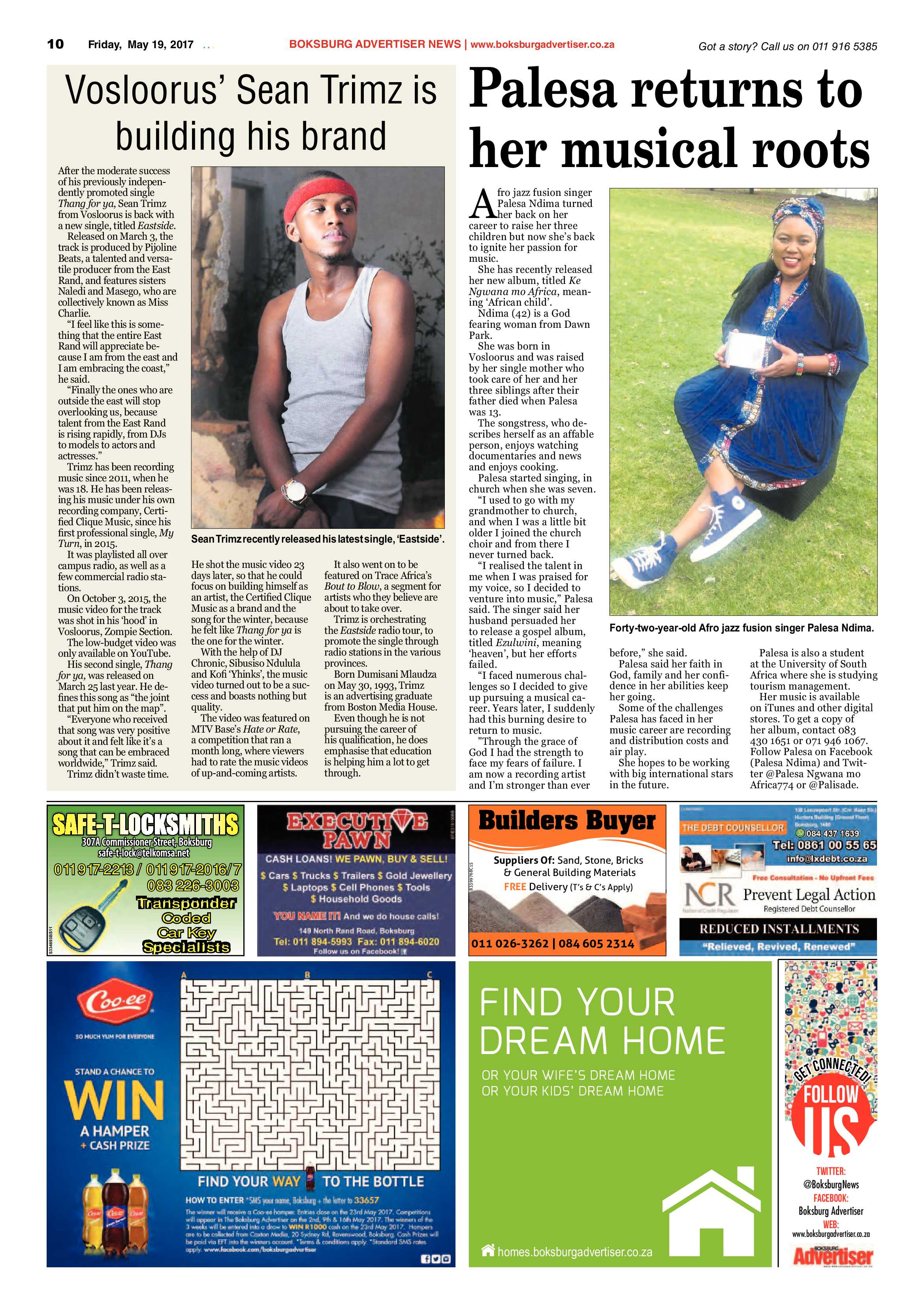 Boksburg Advertiser 16 May 2017 page 10