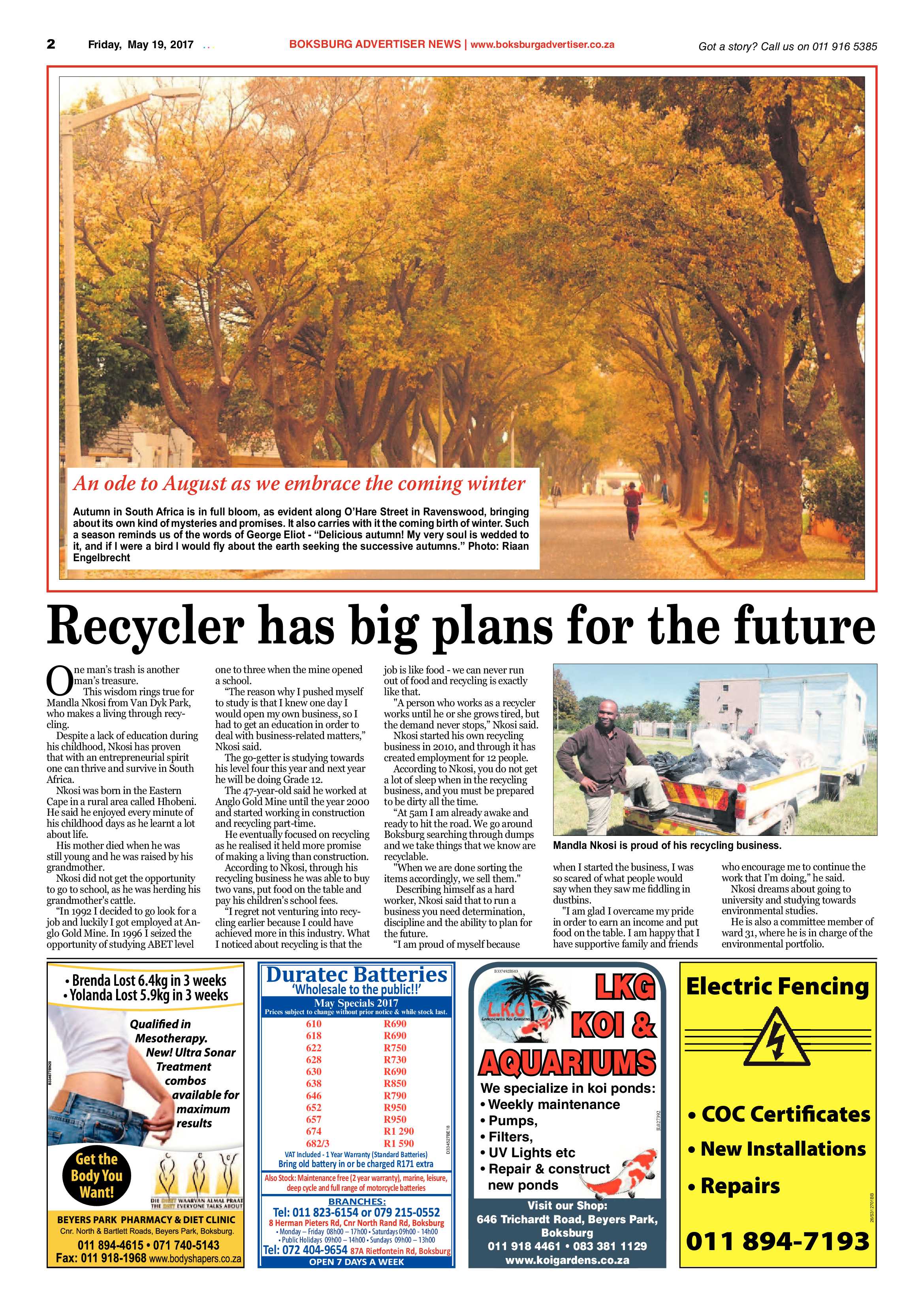 Boksburg Advertiser 16 May 2017 page 2