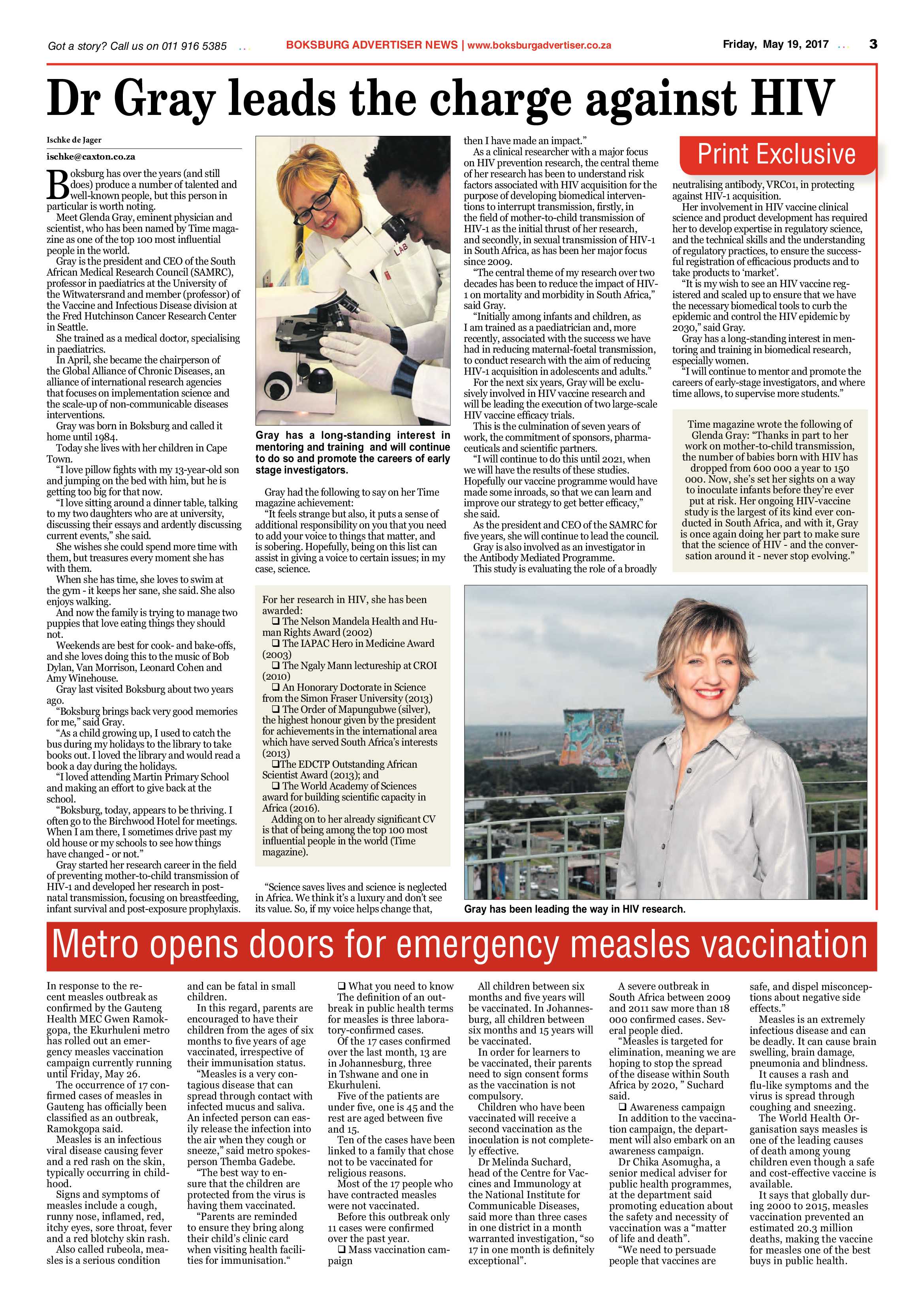 Boksburg Advertiser 16 May 2017 page 3