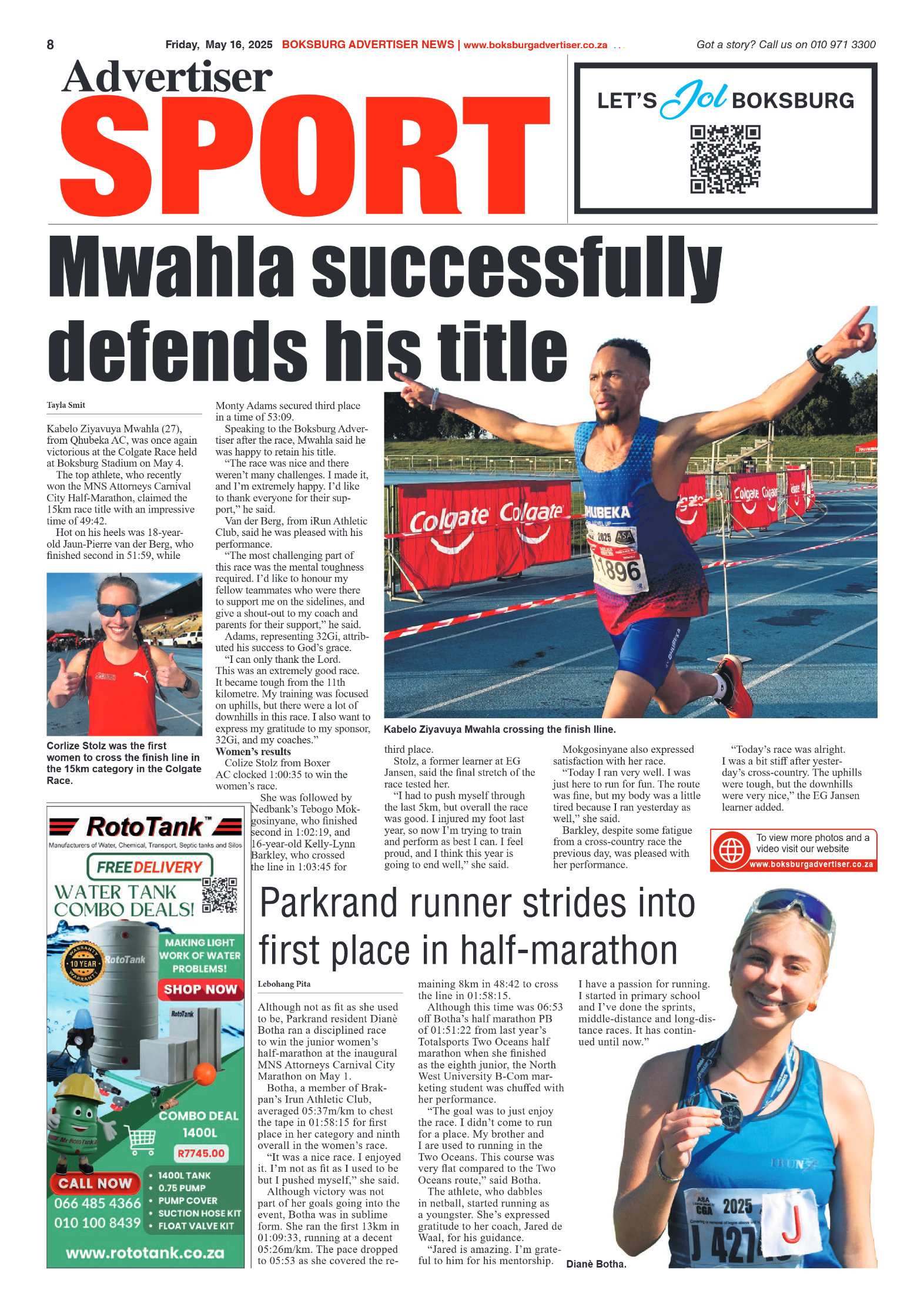 Boksburg Advertiser 16 May 2025 page 10