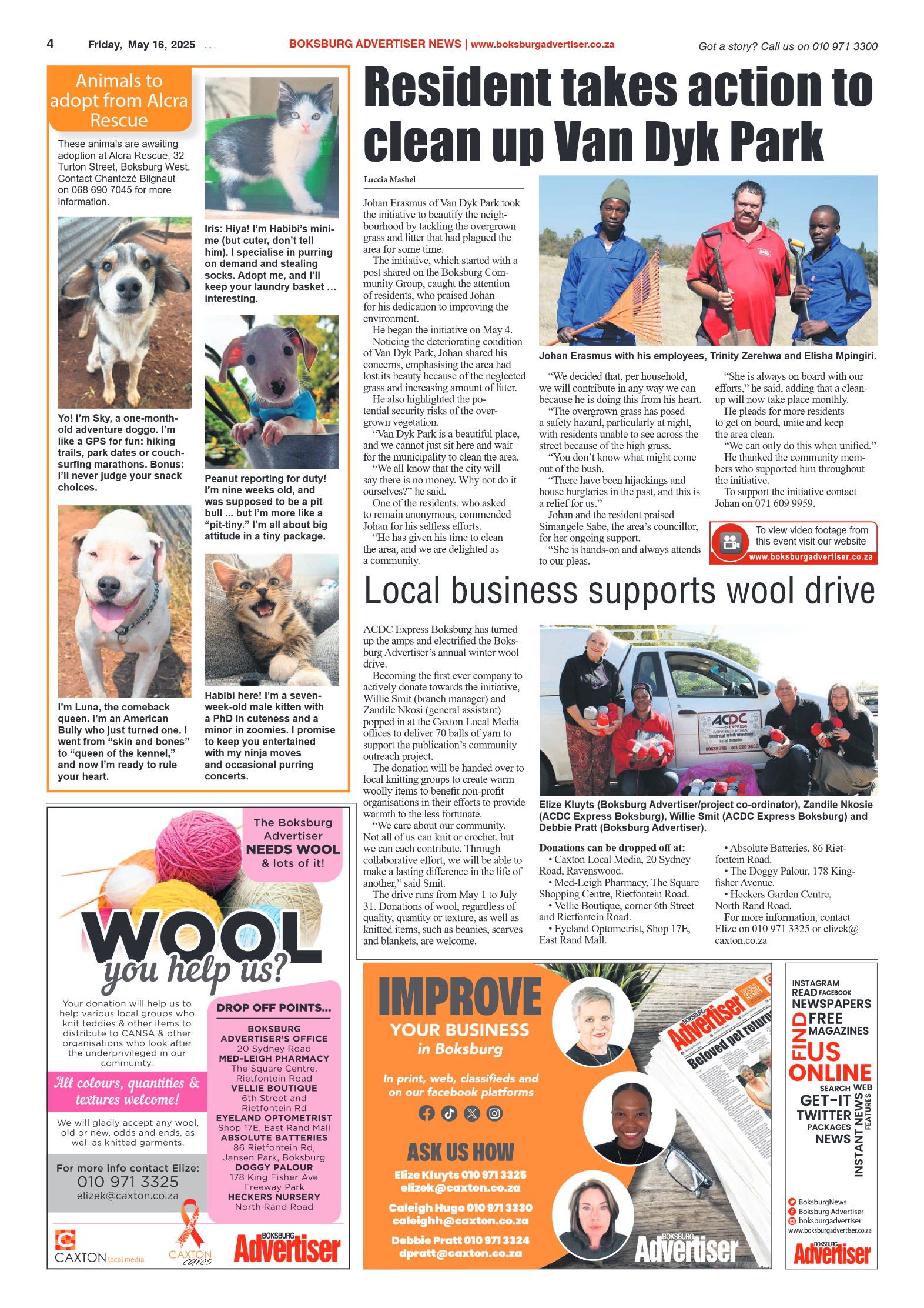 Boksburg Advertiser 16 May 2025 page 6