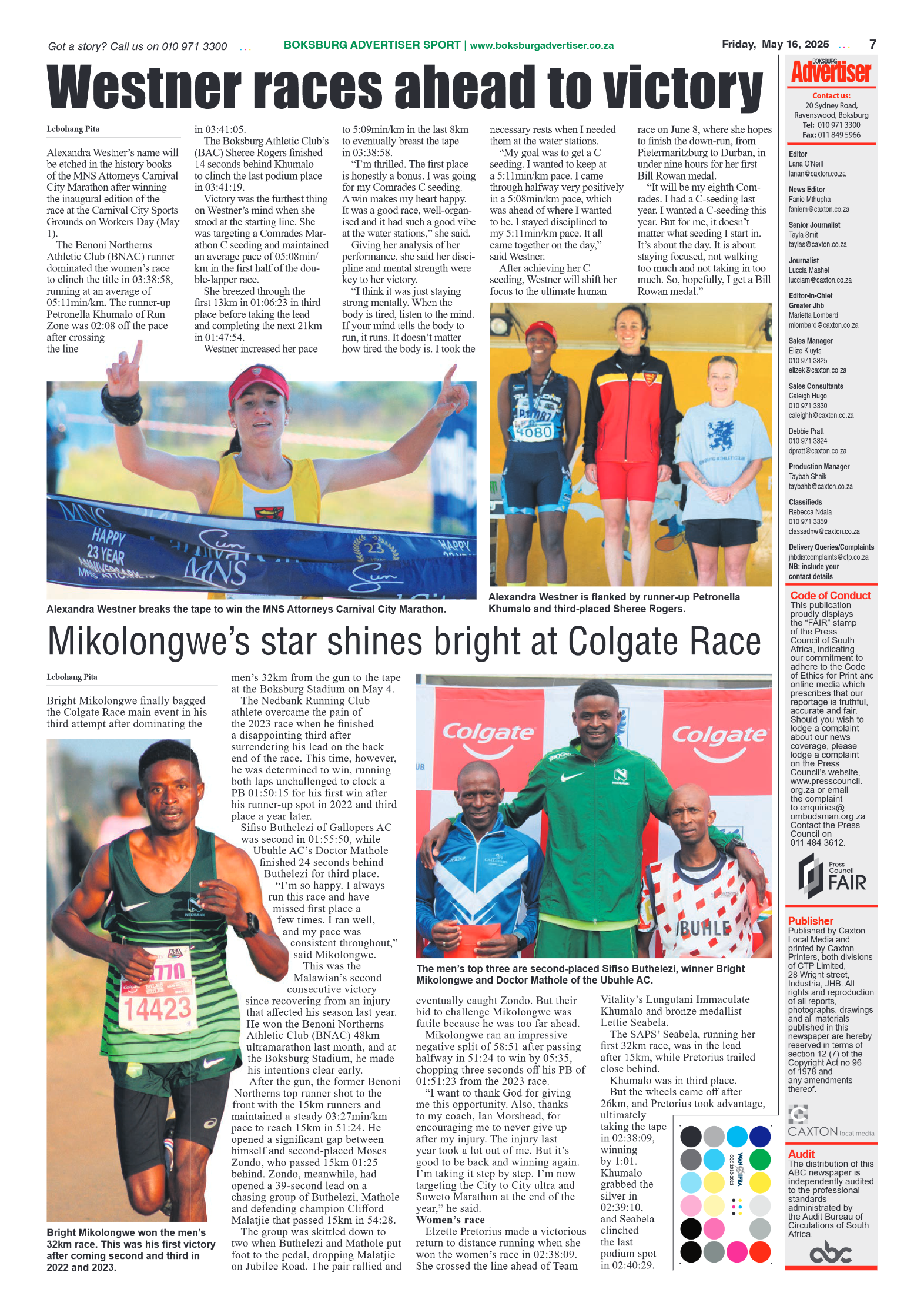 Boksburg Advertiser 16 May 2025 page 9