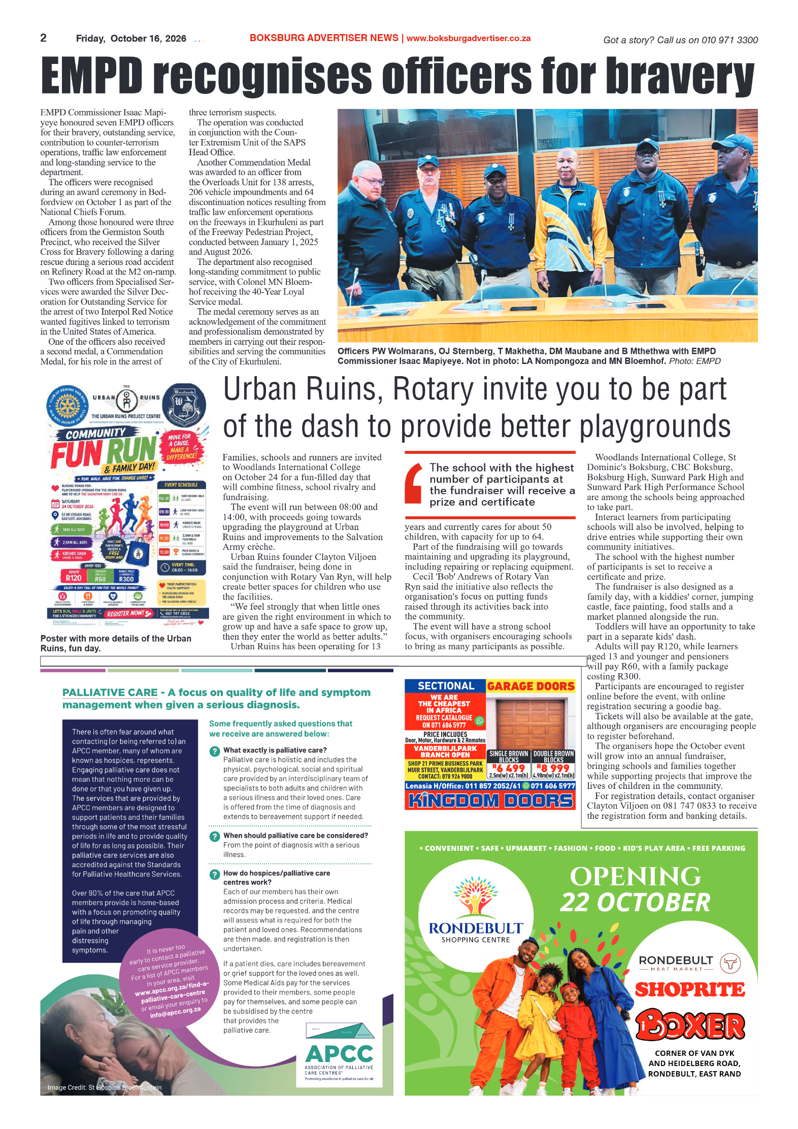 Boksburg Advertiser 16 October 2026 page 2