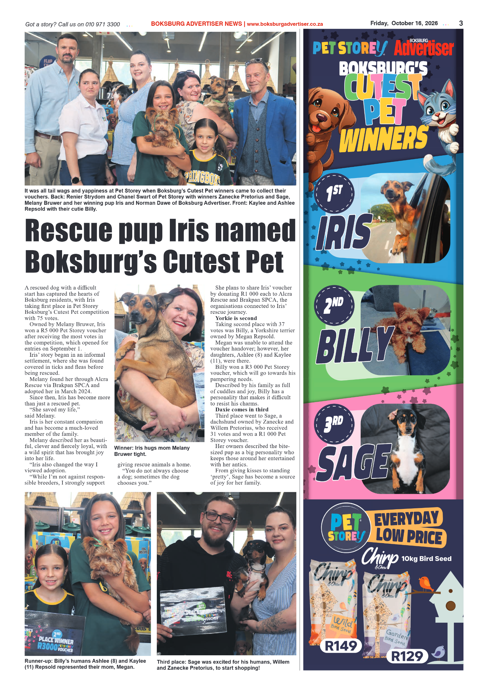 Boksburg Advertiser 16 October 2026 page 3