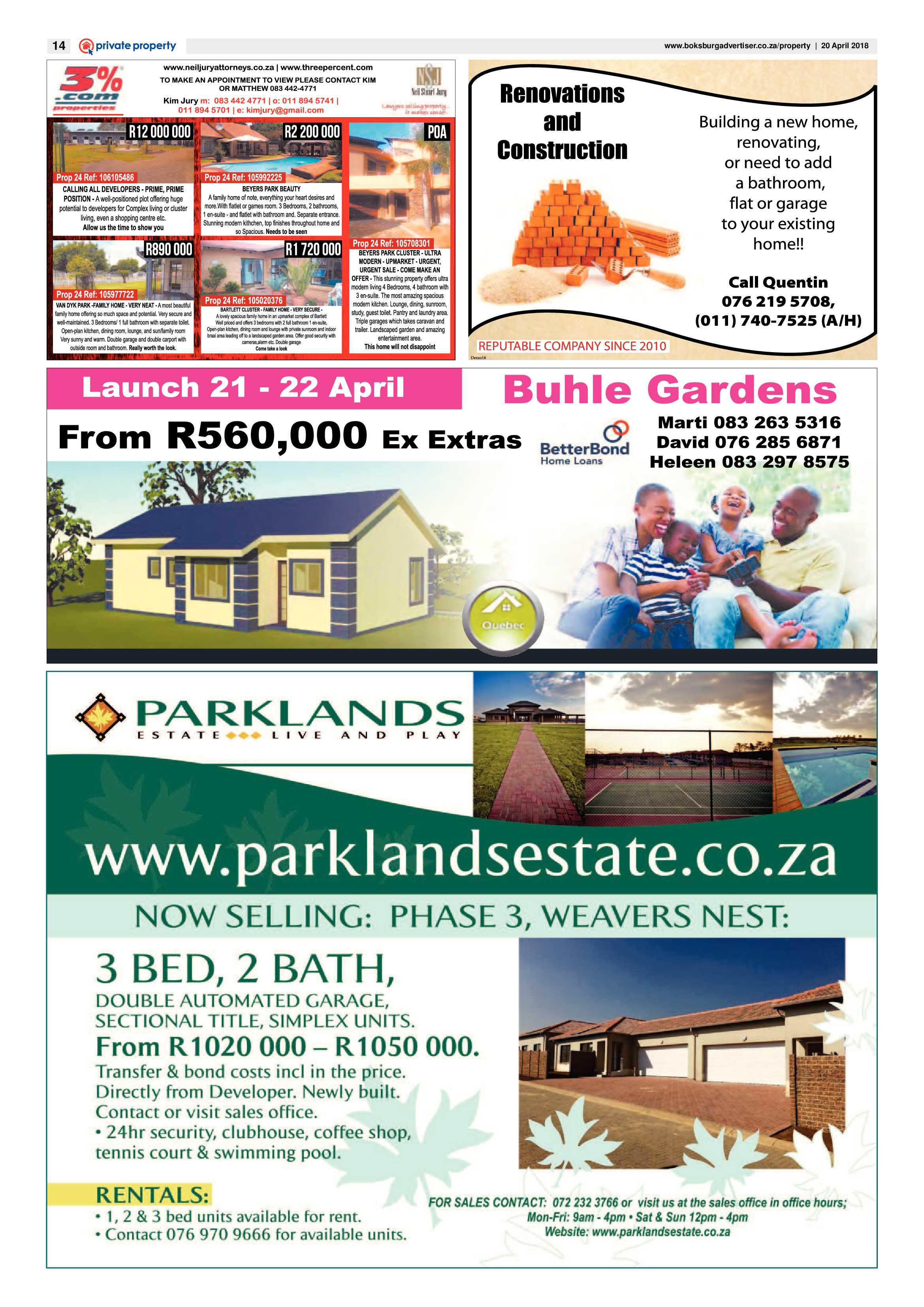 Boksburg Advertiser 17 April 2018 page 14