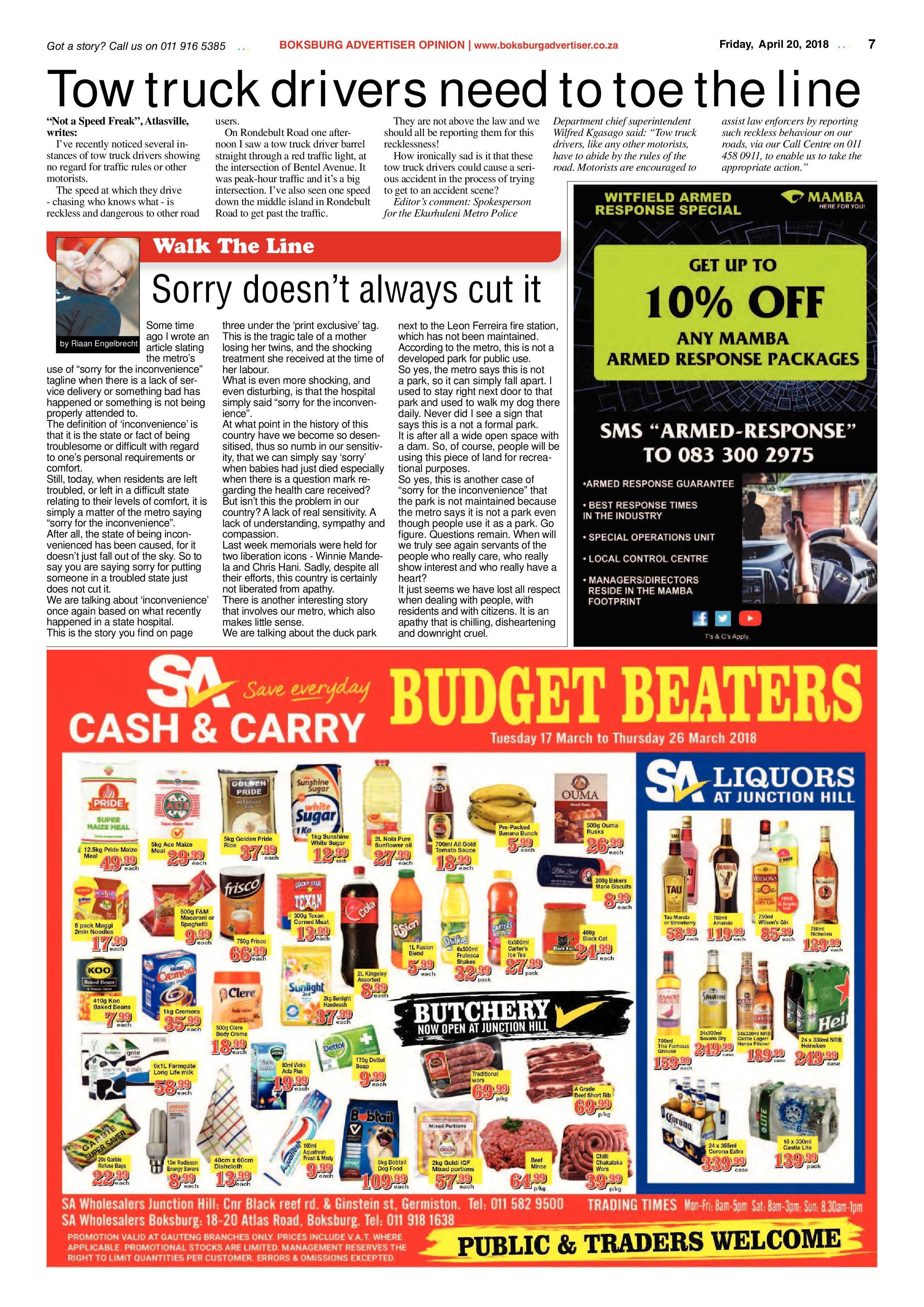 Boksburg Advertiser 17 April 2018 page 7