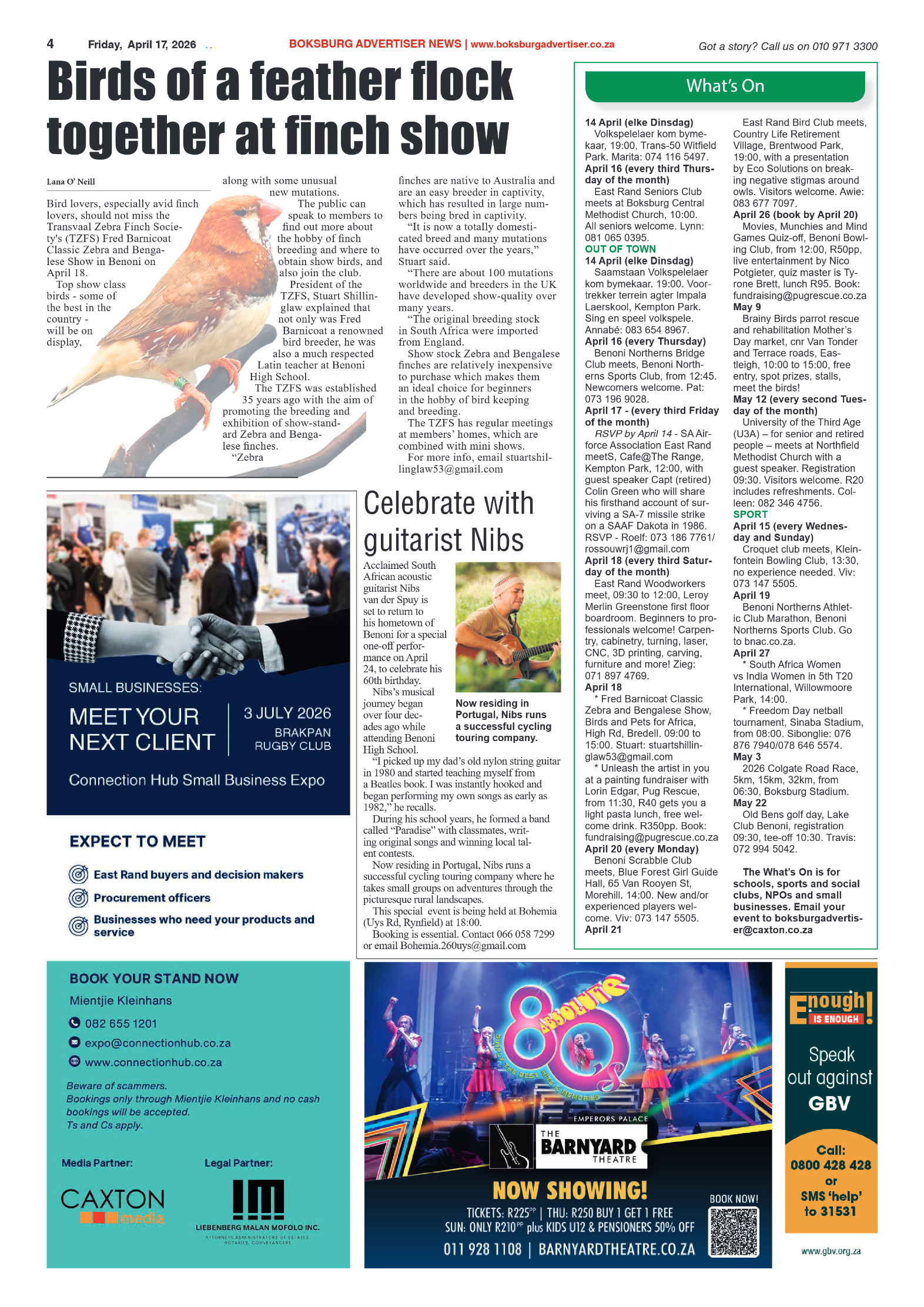 Boksburg Advertiser 17 April 2026 page 4