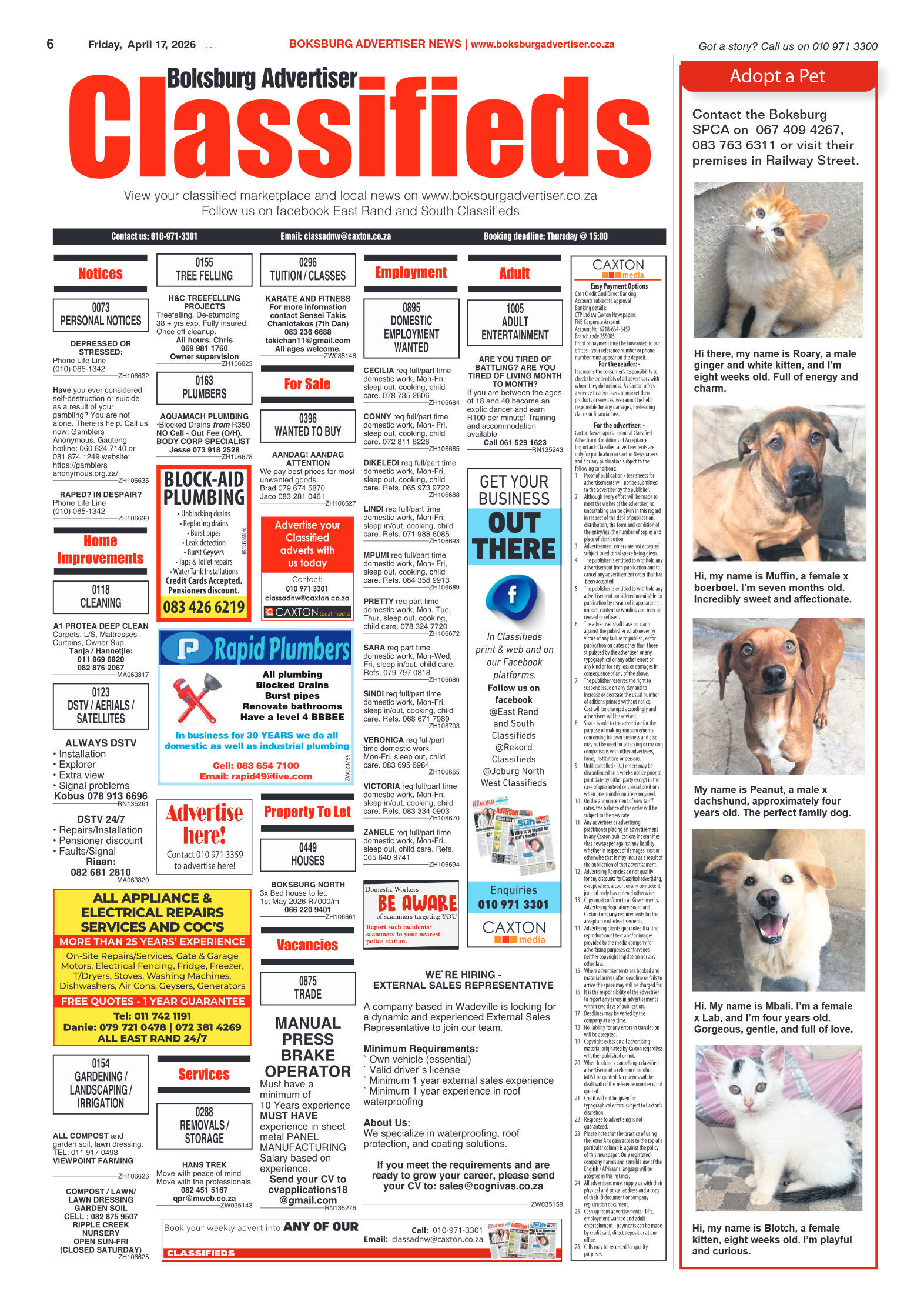 Boksburg Advertiser 17 April 2026 page 6