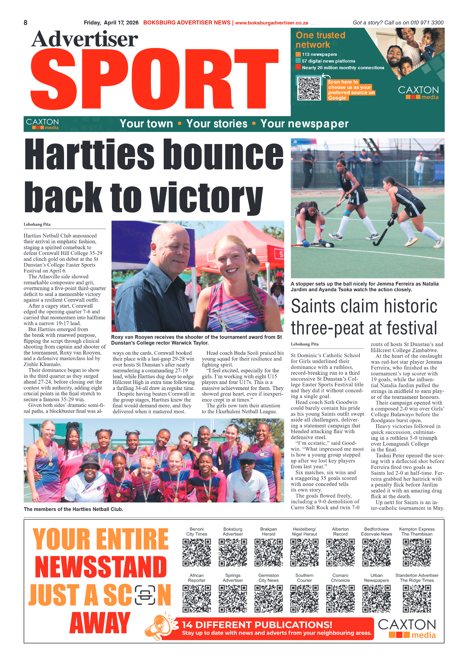 Boksburg Advertiser 17 April 2026 page 8