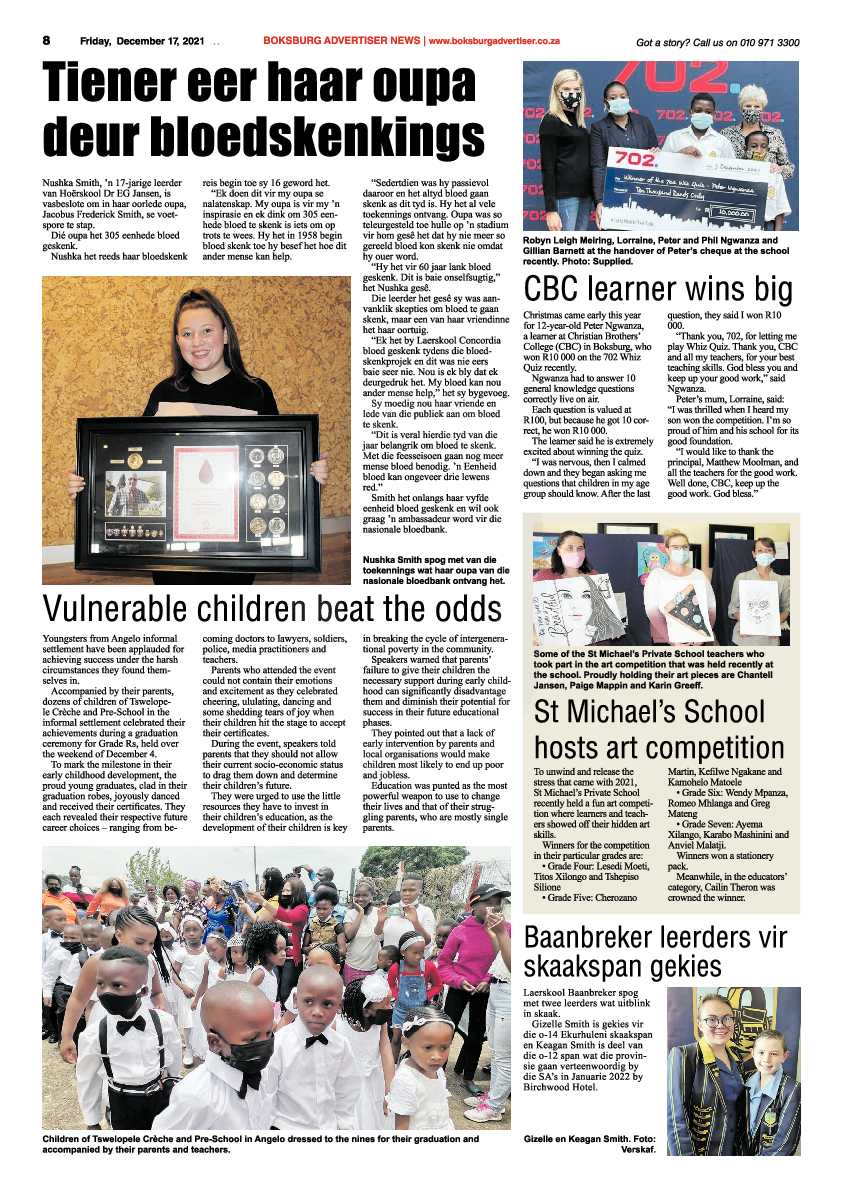 Boksburg Advertiser 17 December 2021 page 10