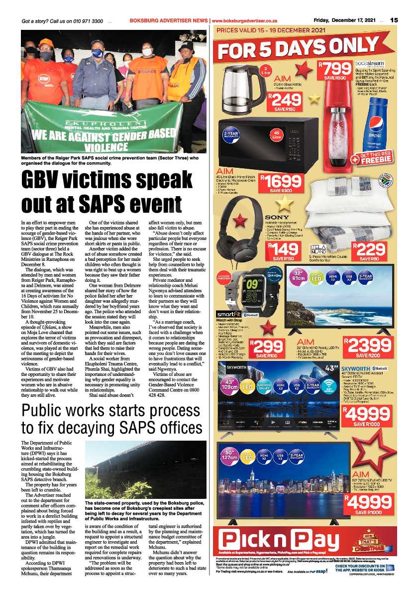 Boksburg Advertiser 17 December 2021 page 17