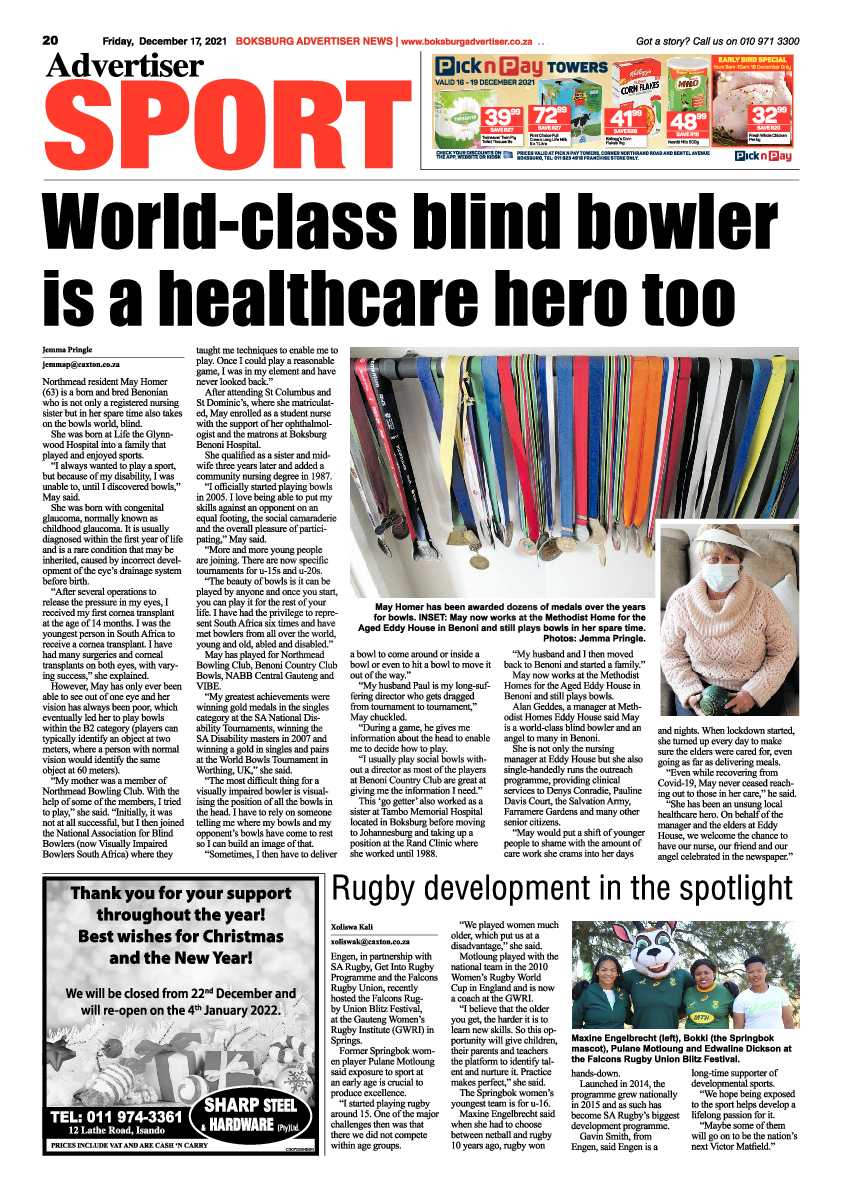 Boksburg Advertiser 17 December 2021 page 22