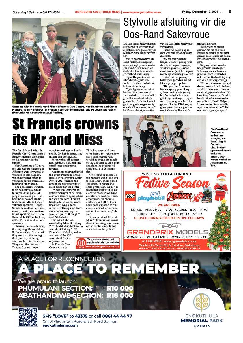 Boksburg Advertiser 17 December 2021 page 7