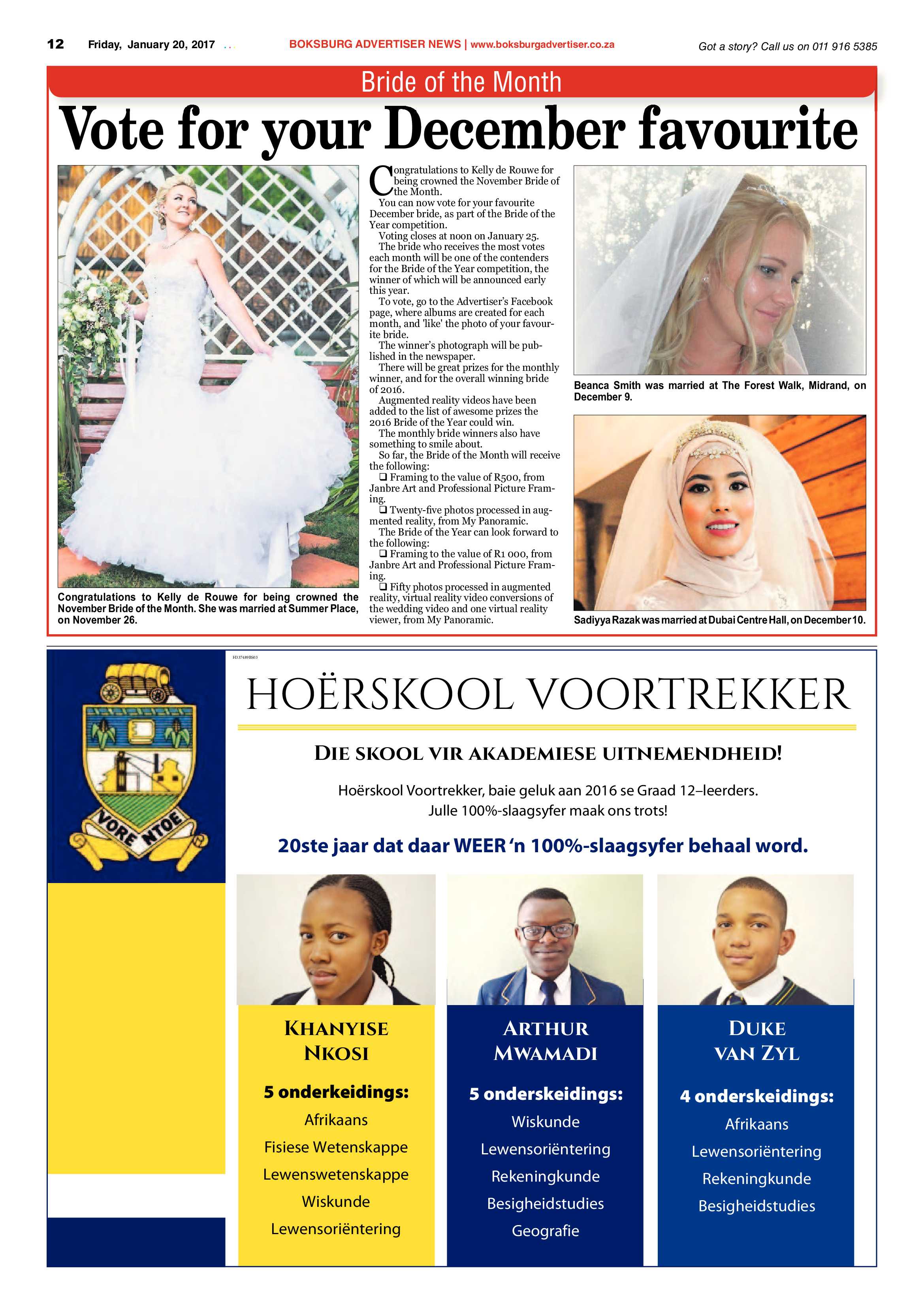 Boksburg Advertiser 17 January 2017 page 12
