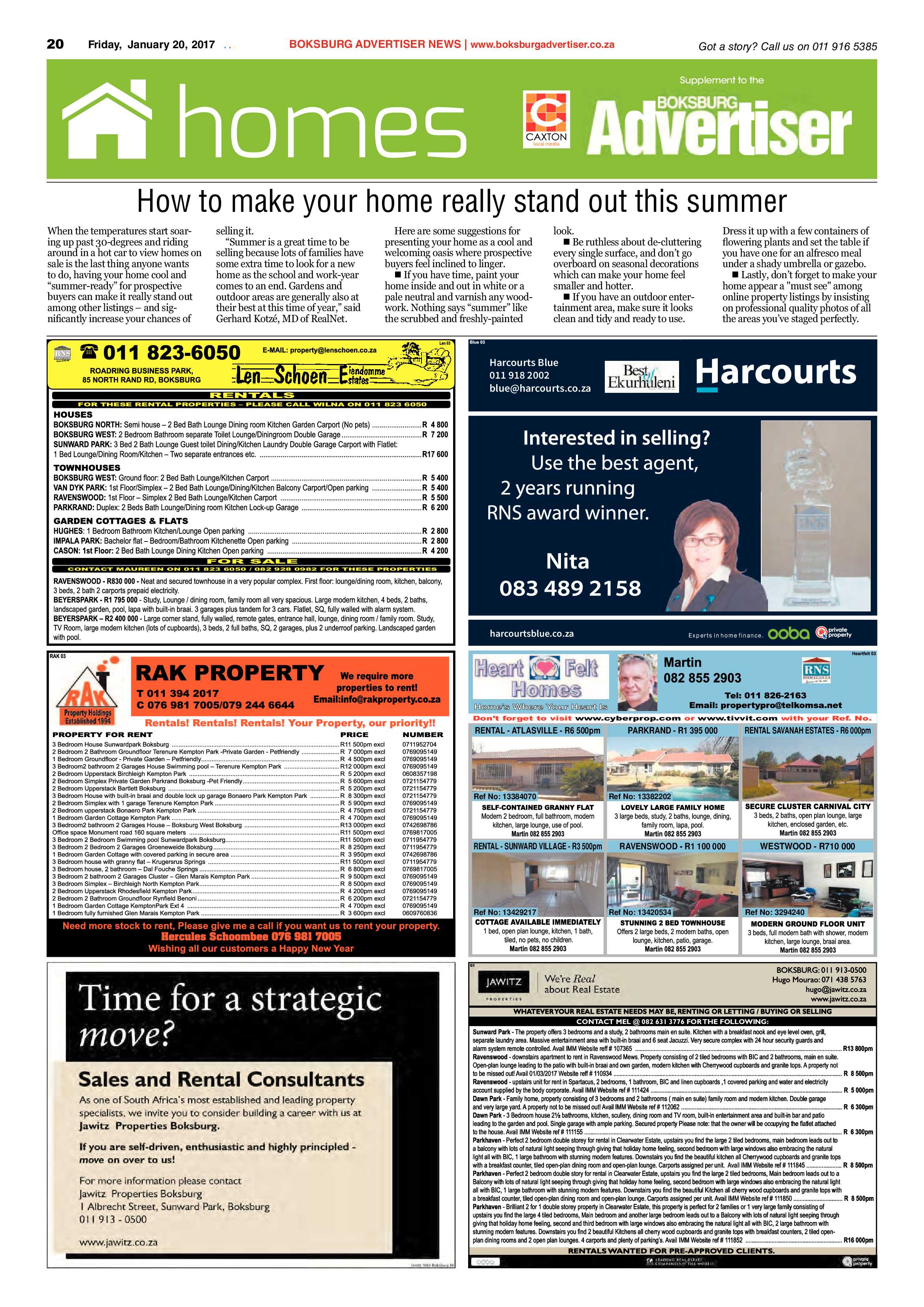 Boksburg Advertiser 17 January 2017 page 20