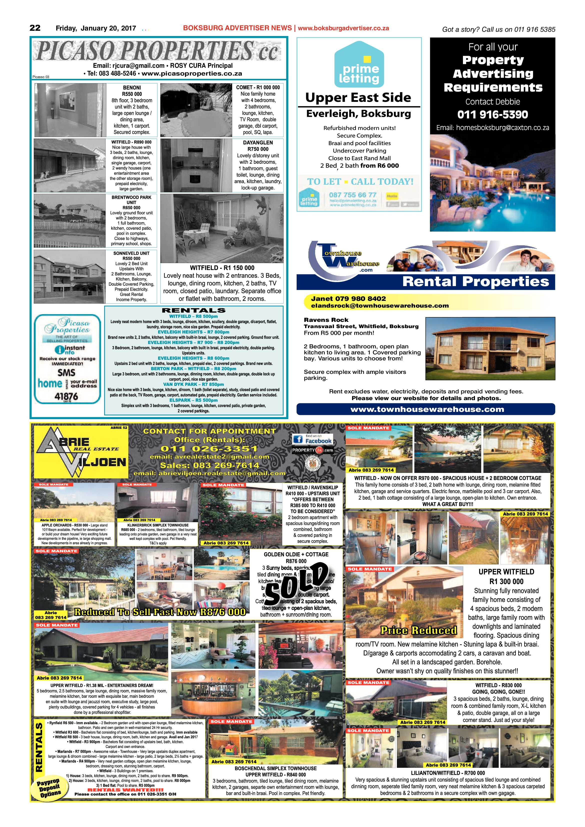 Boksburg Advertiser 17 January 2017 page 22
