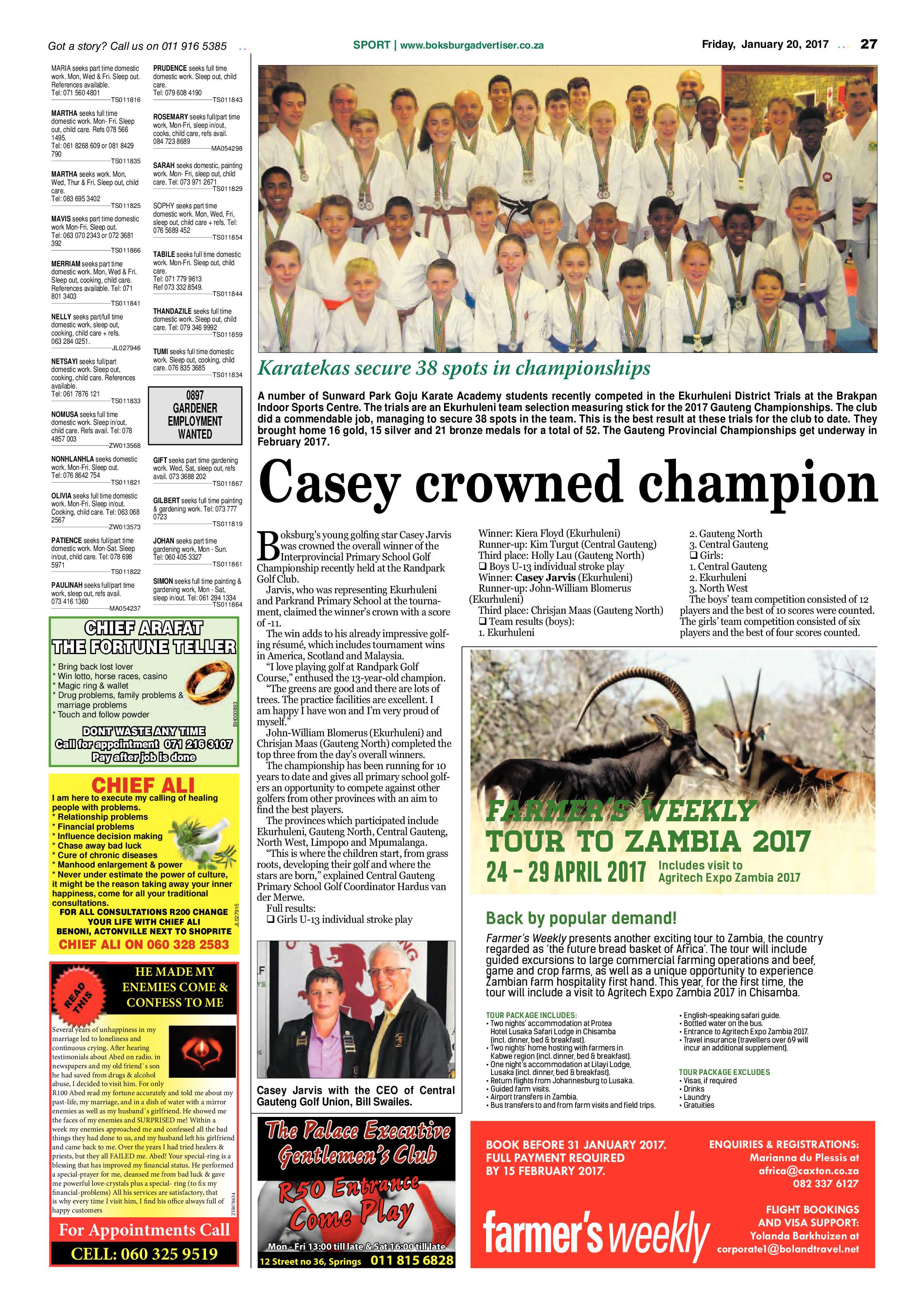 Boksburg Advertiser 17 January 2017 page 27