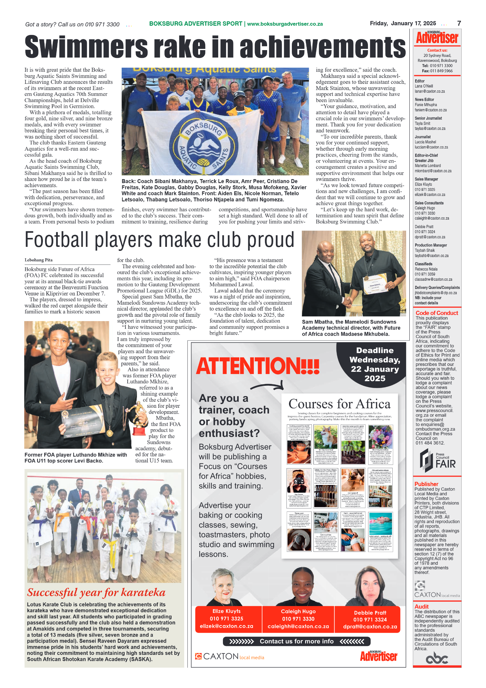 Boksburg Advertiser 17 January 2025 page 7