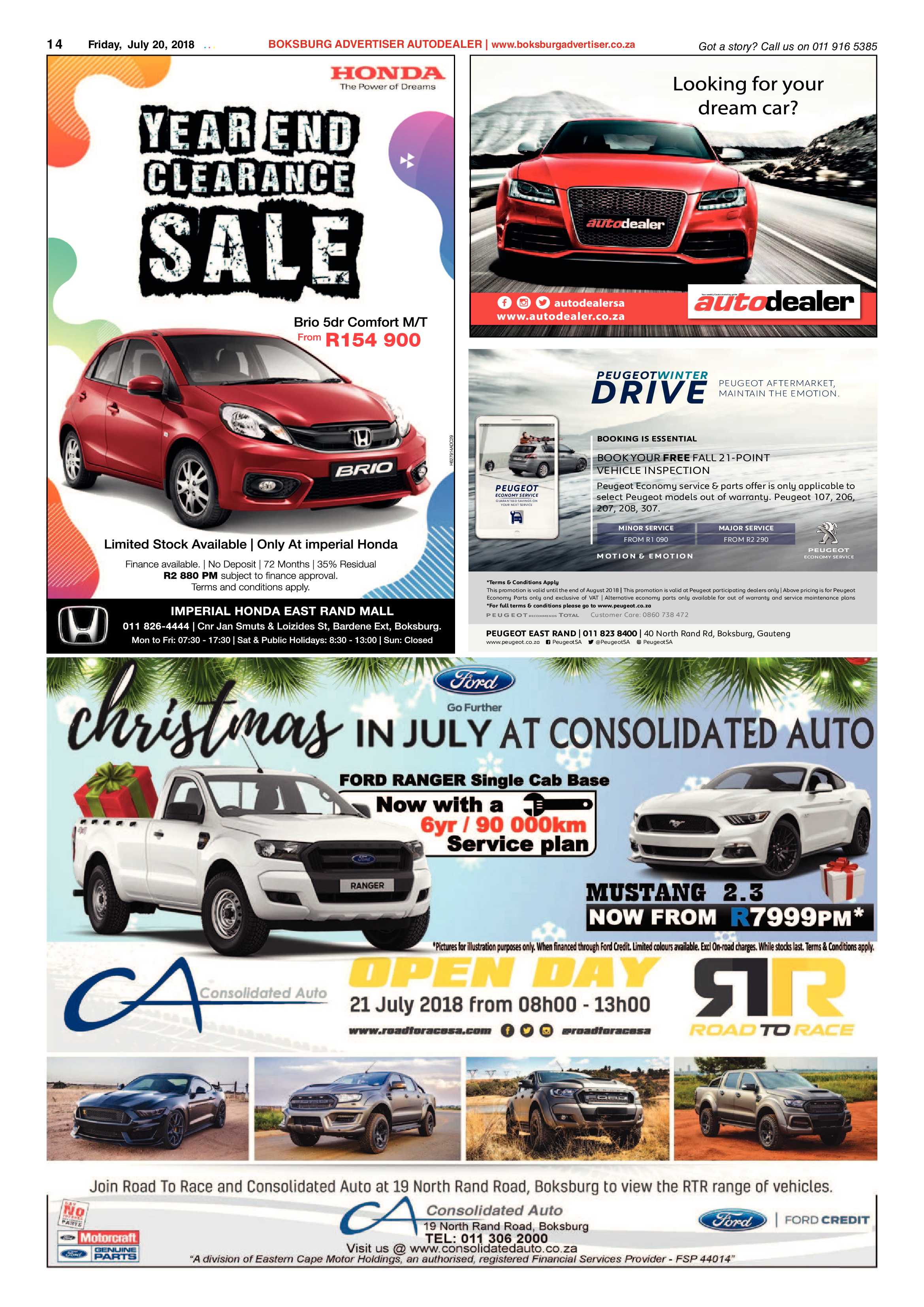 Boksburg Advertiser 17 July 2018 page 14