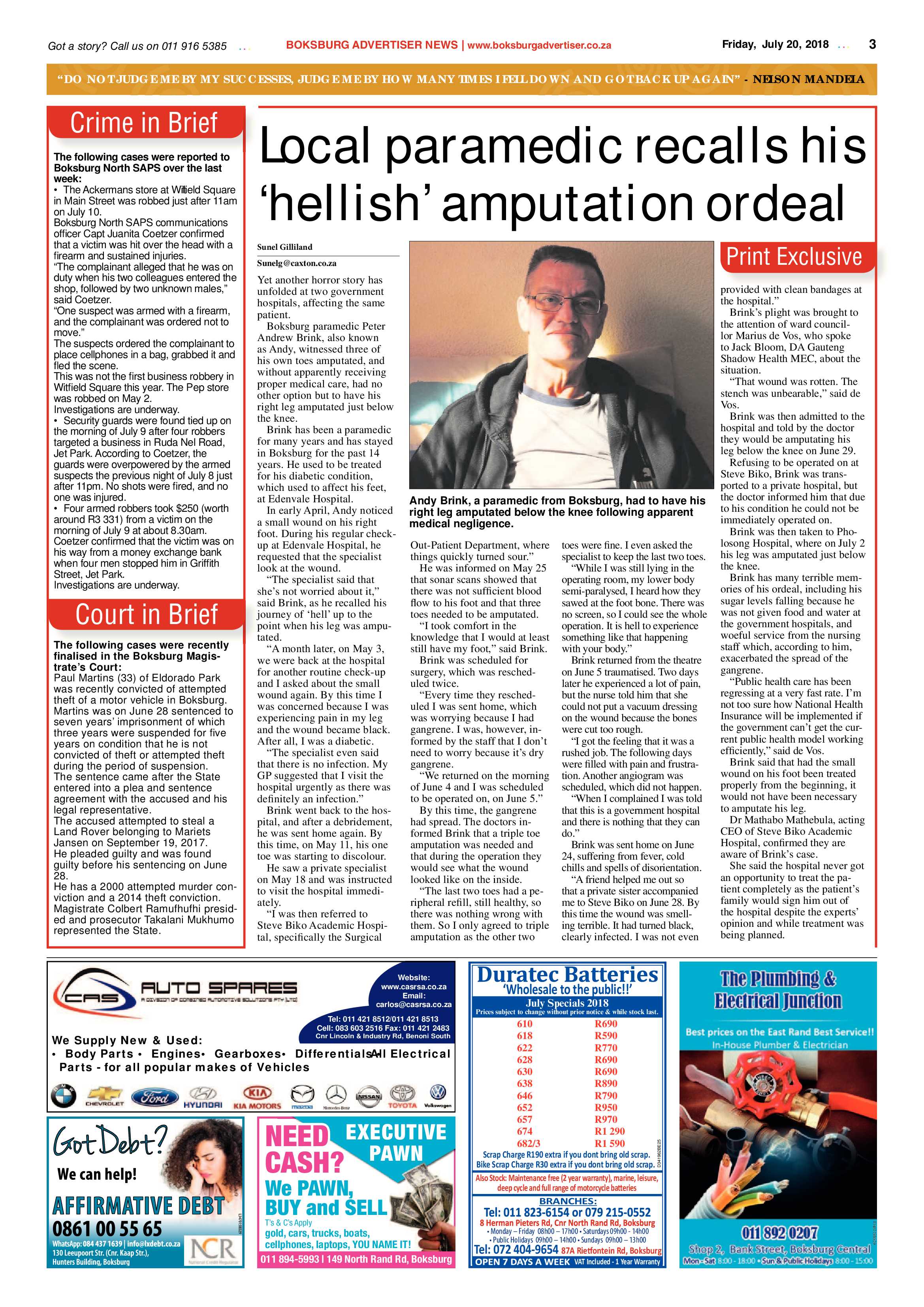Boksburg Advertiser 17 July 2018 page 3
