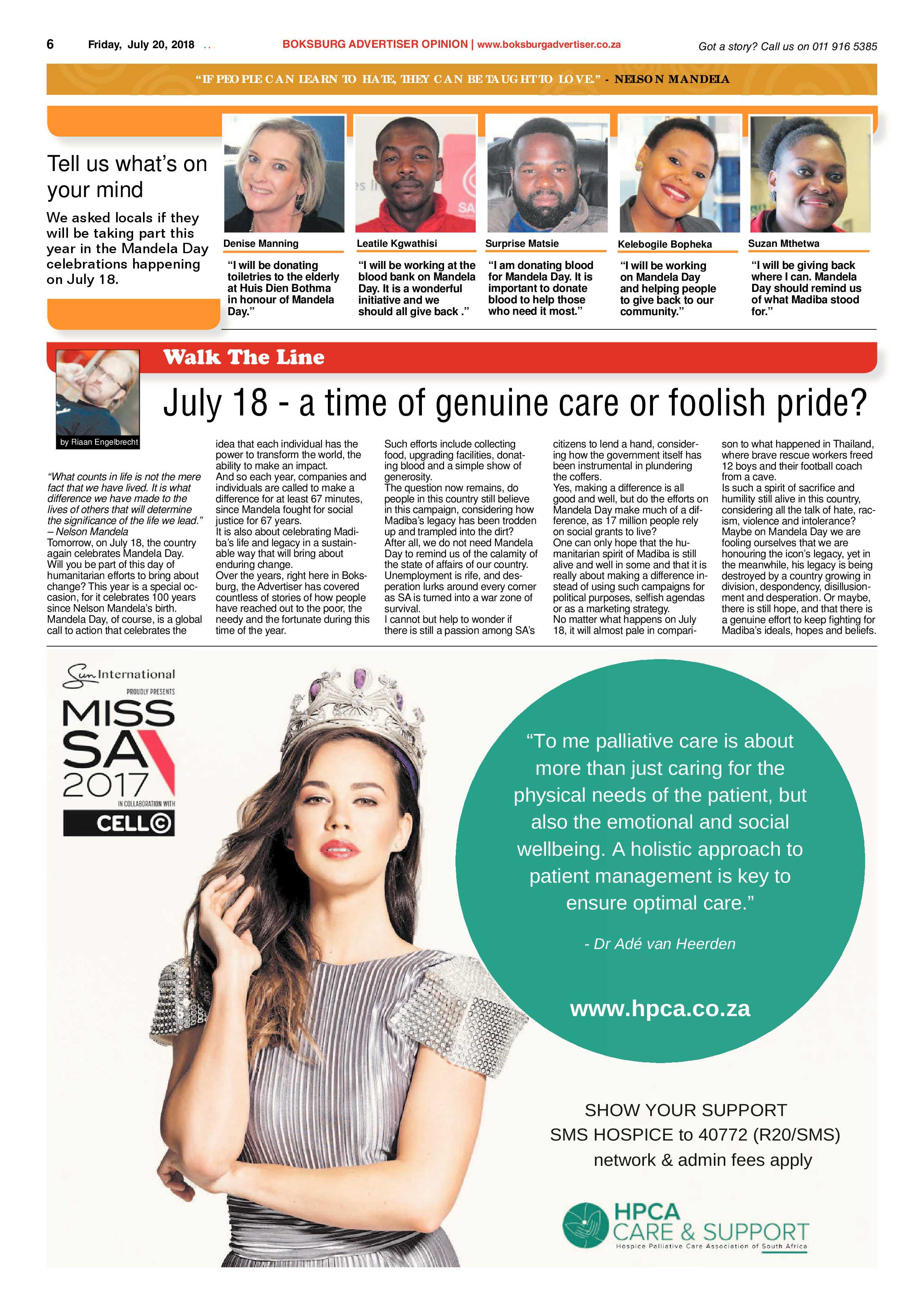 Boksburg Advertiser 17 July 2018 page 6