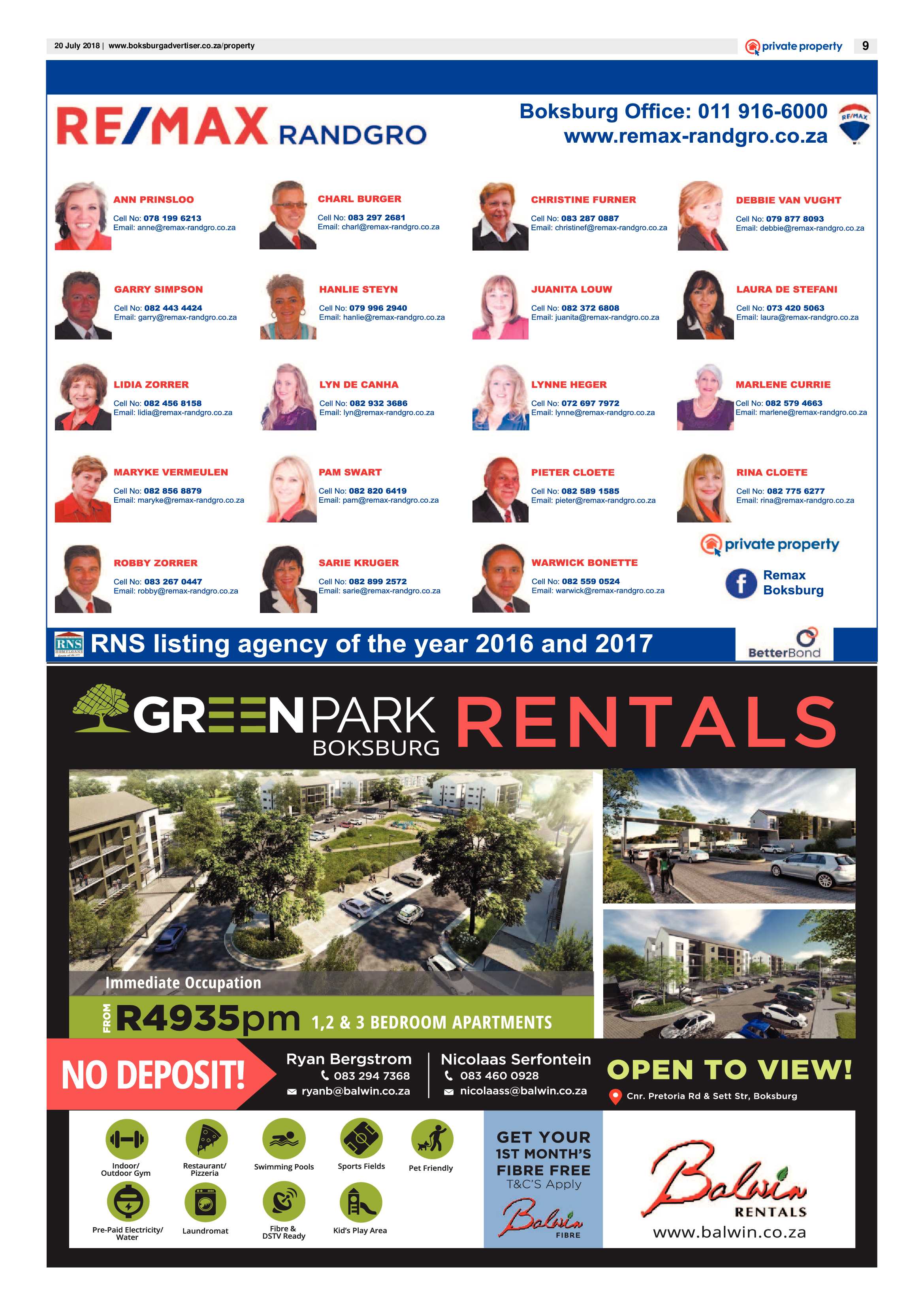 Boksburg Advertiser 17 July 2018 page 9