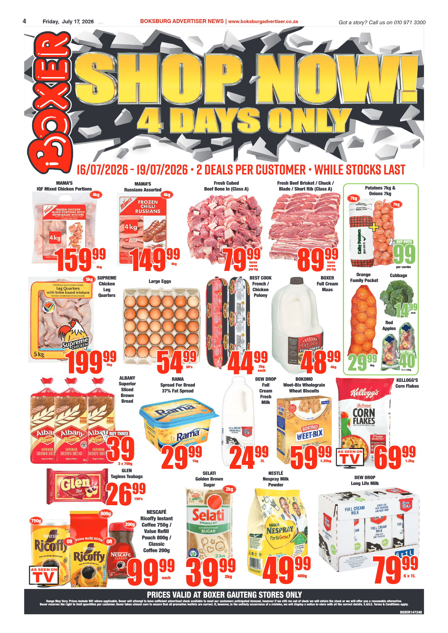 Boksburg Advertiser 17 July 2026 page 4