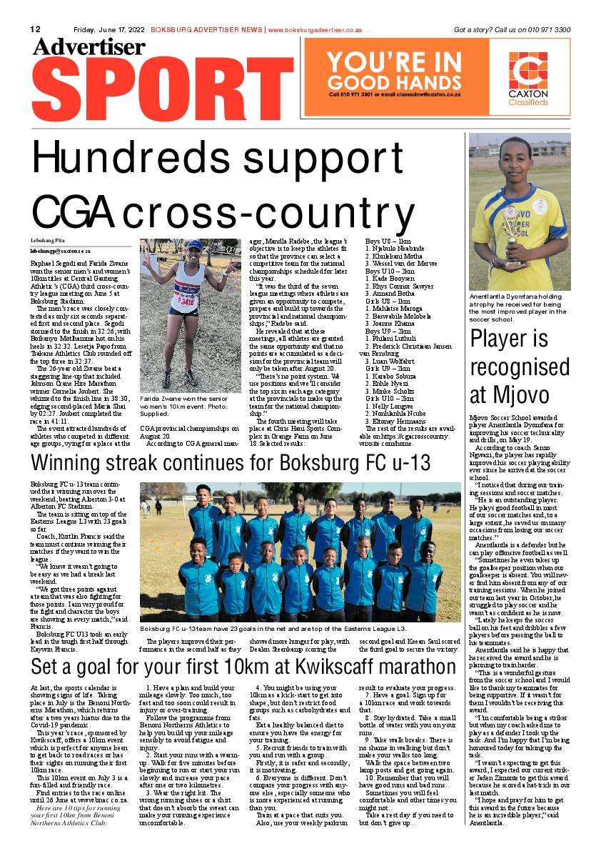 Boksburg Advertiser 17 June 2022 page 12