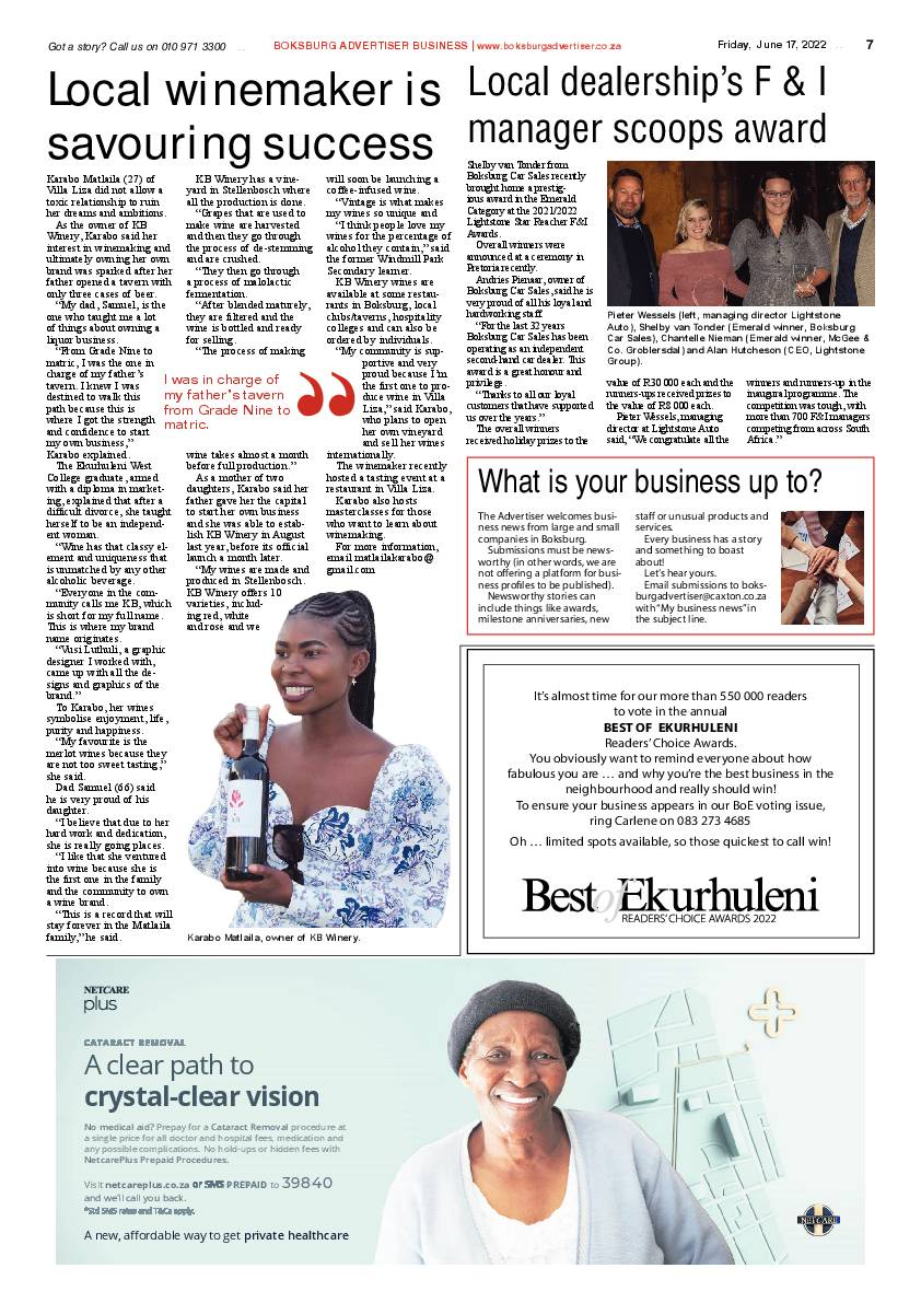 Boksburg Advertiser 17 June 2022 page 7