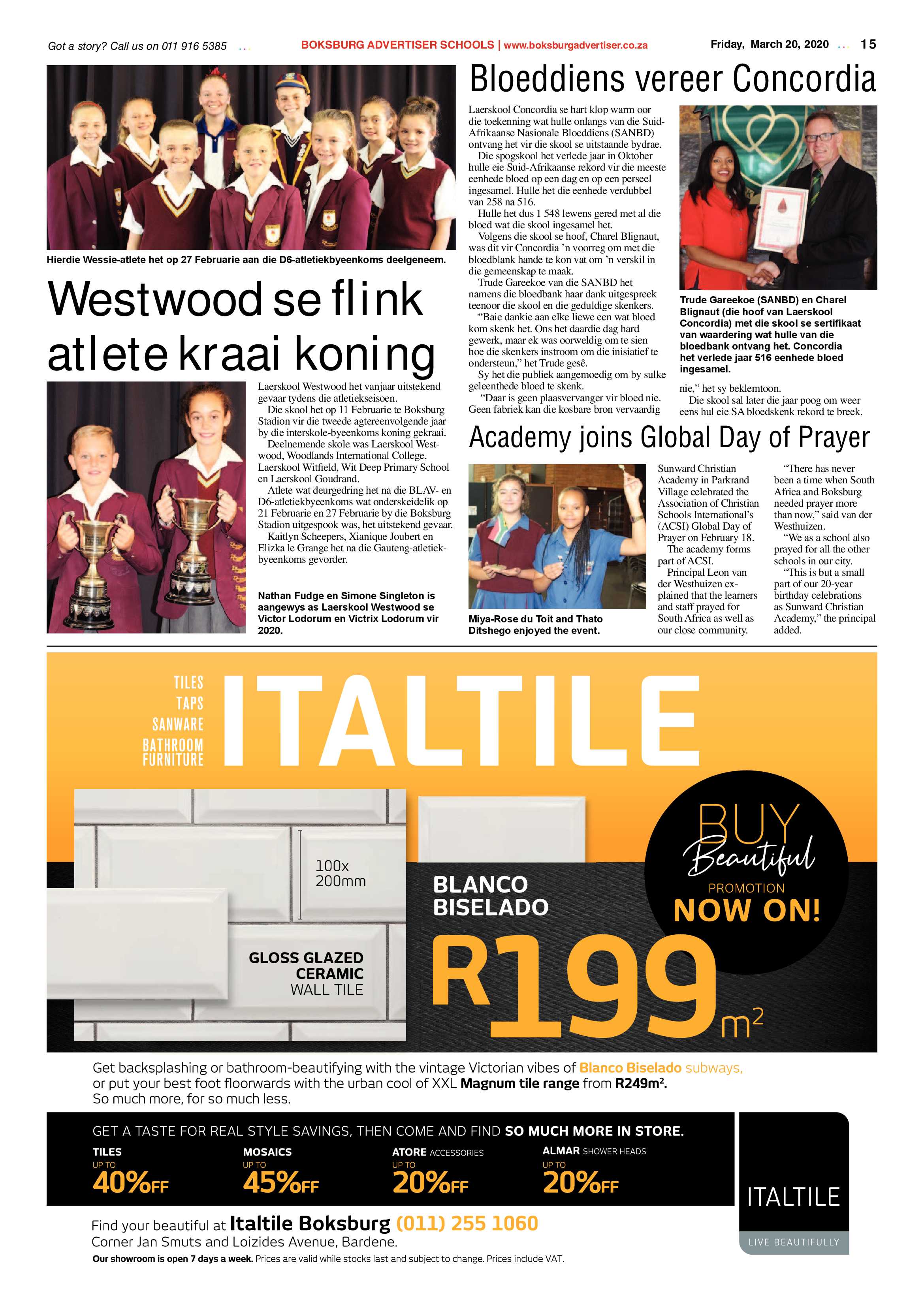 Boksburg Advertiser 17 March 2020 page 15