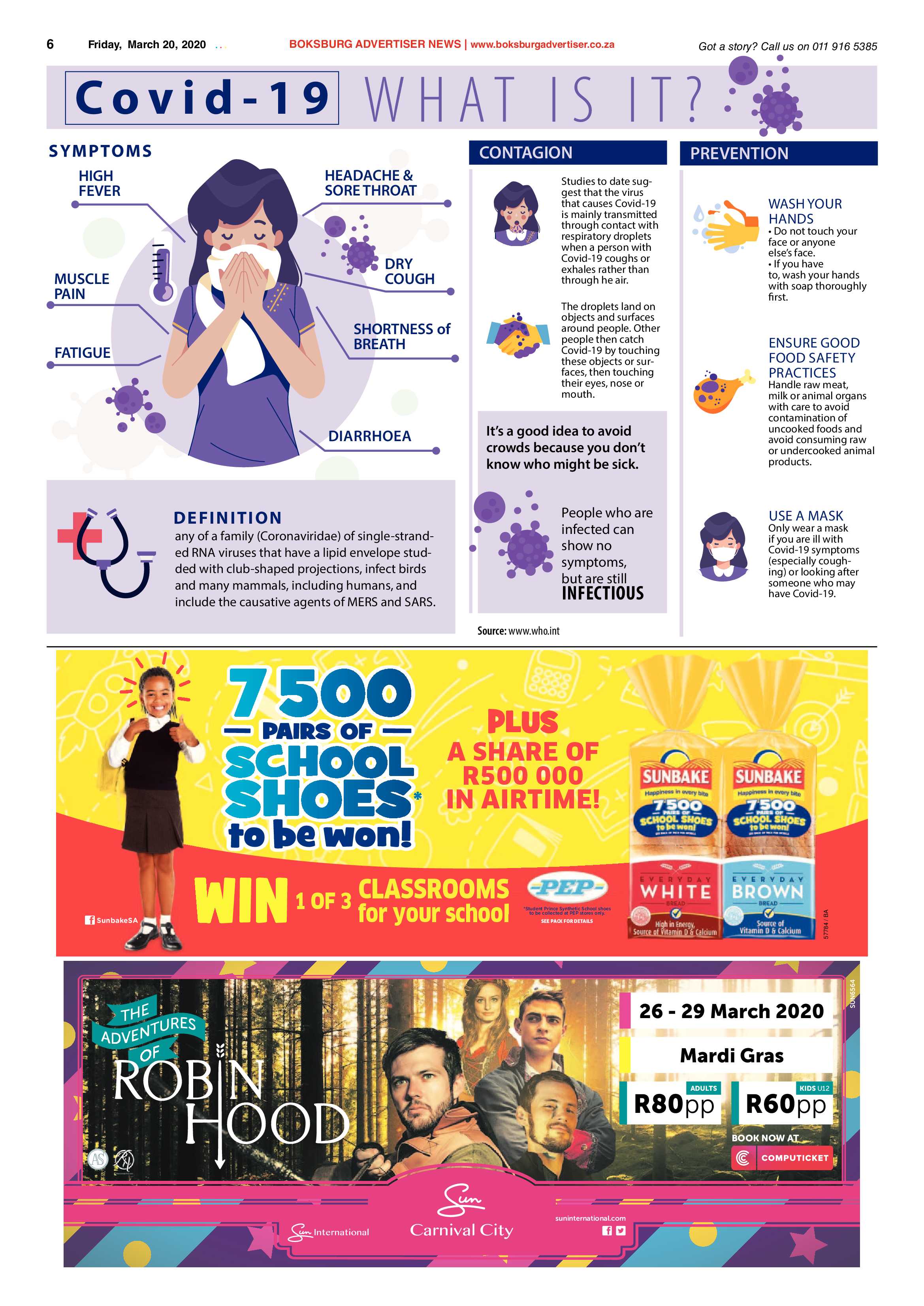 Boksburg Advertiser 17 March 2020 page 6