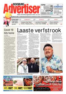 Boksburg Advertiser 17 March 2020
