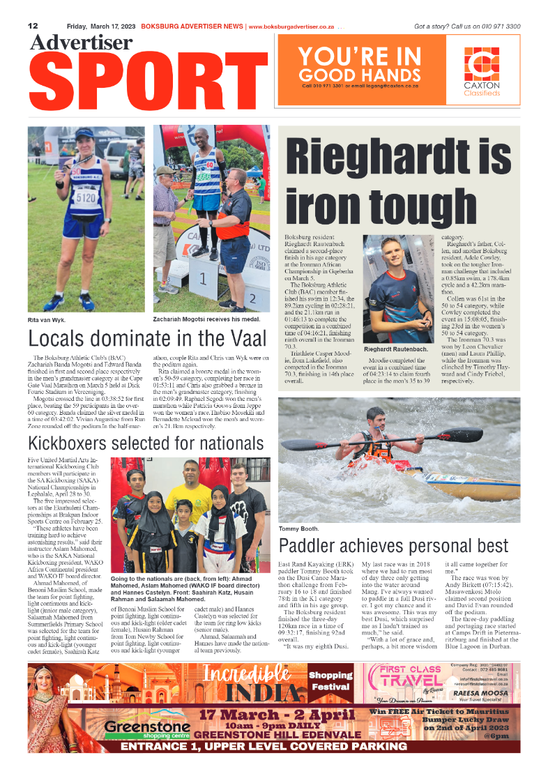 Boksburg Advertiser 17 March 2023 page 12