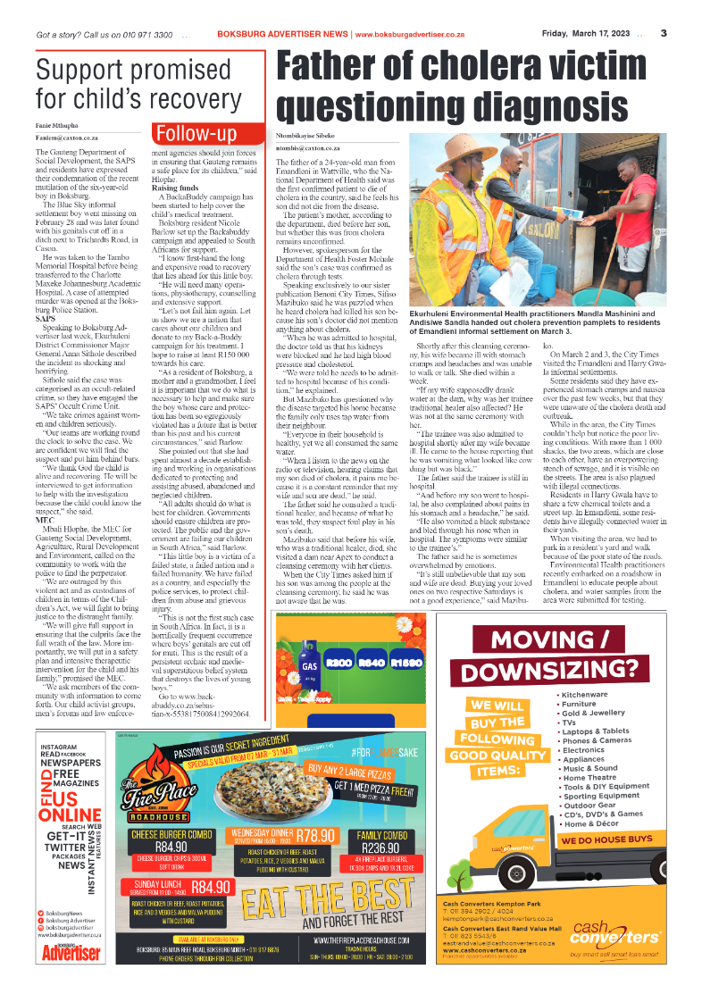 Boksburg Advertiser 17 March 2023 page 3