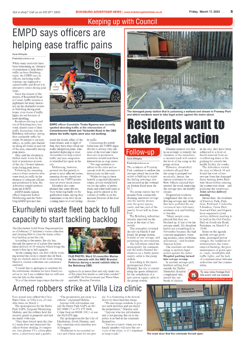 Boksburg Advertiser 17 March 2023 page 5