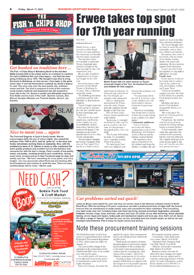 Boksburg Advertiser 17 March 2023 page 6