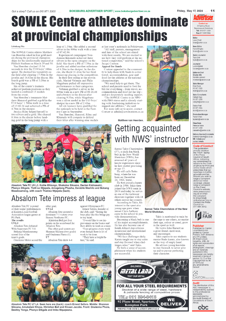 Boksburg Advertiser 17 May 2024 page 11