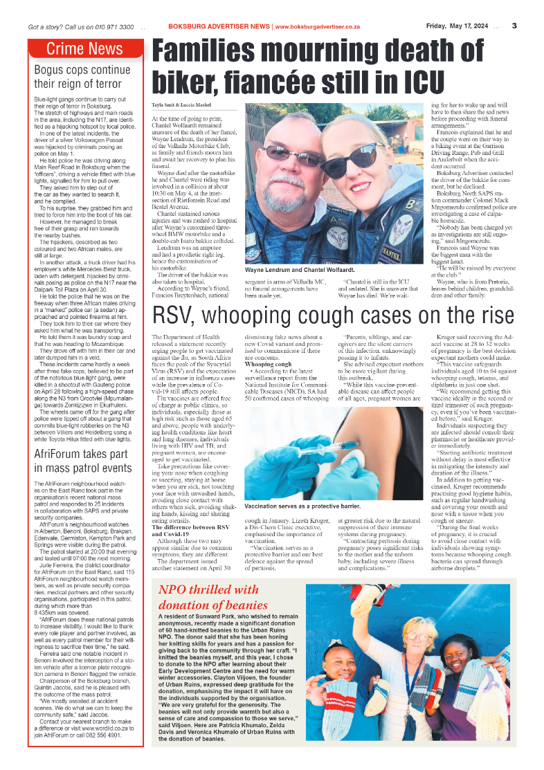 Boksburg Advertiser 17 May 2024 page 3