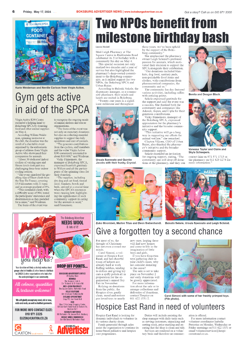 Boksburg Advertiser 17 May 2024 page 6