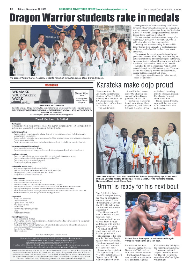Boksburg Advertiser 17 November 2023 page 10