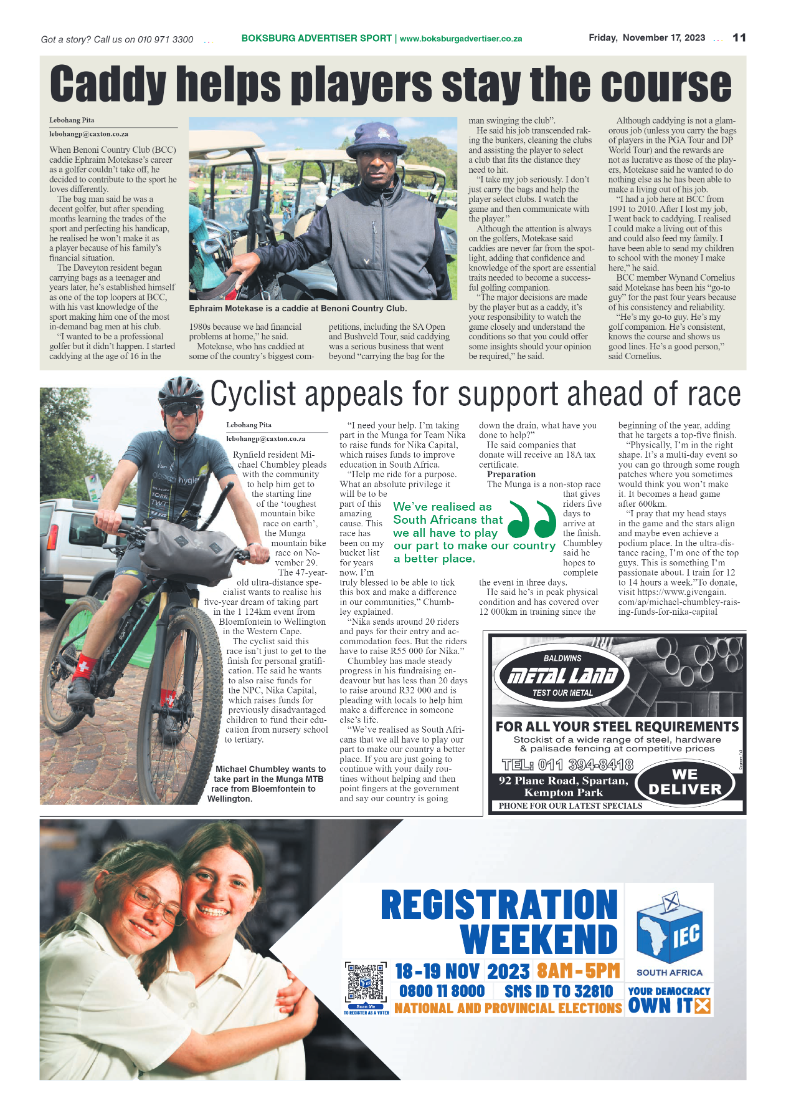 Boksburg Advertiser 17 November 2023 page 11