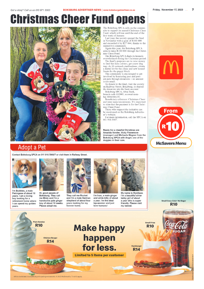Boksburg Advertiser 17 November 2023 page 7